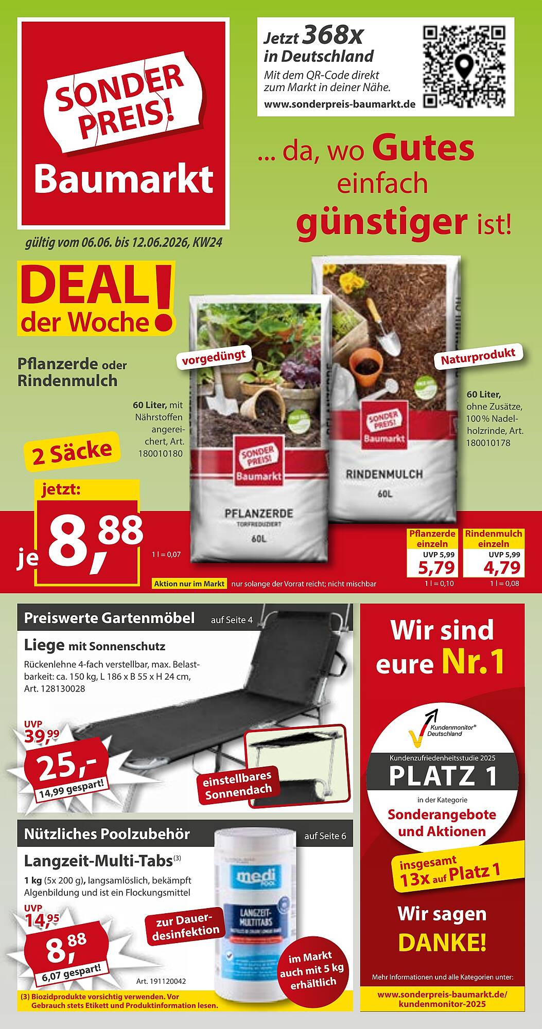 Erste Seite des Prospekts von Sonderpreis Baumarkt