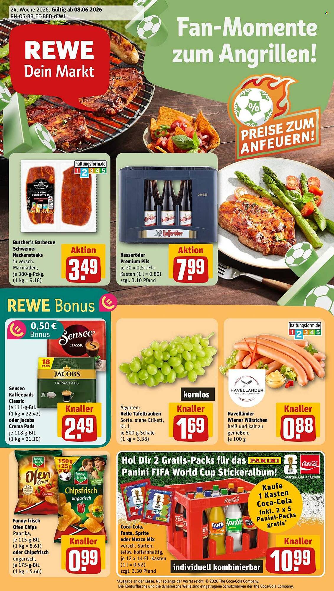 Erste Seite des Prospekts von REWE