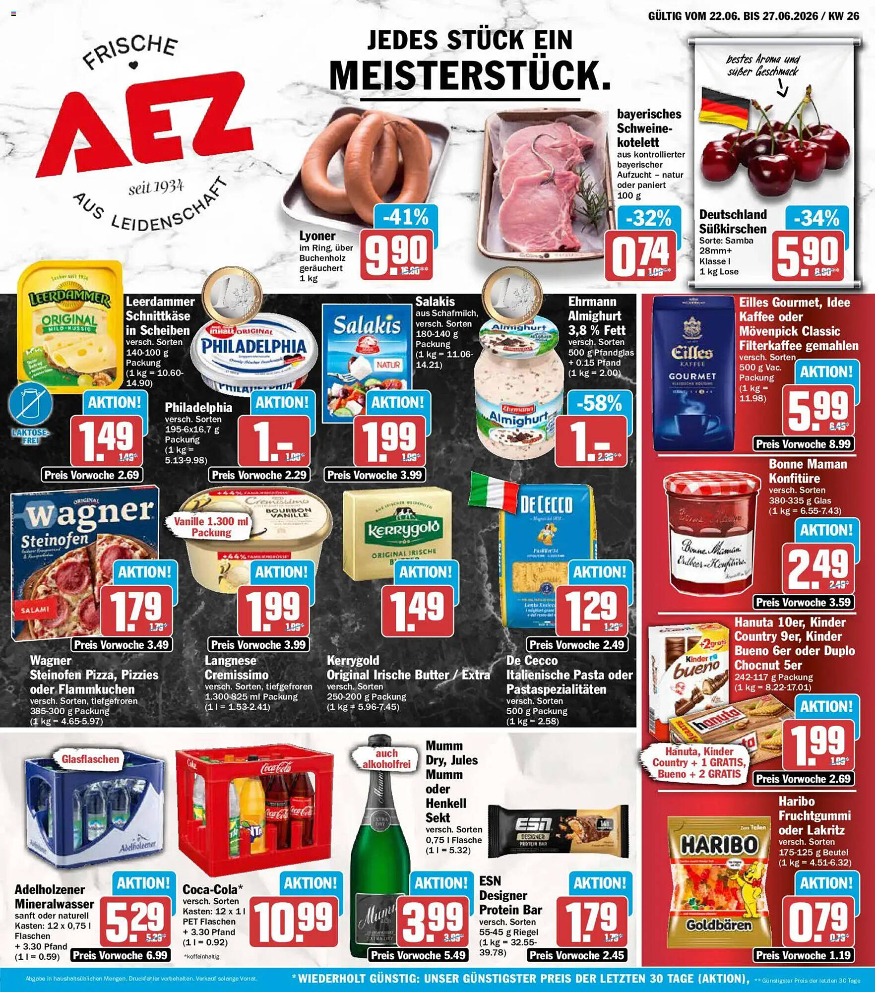 Erste Seite des Prospekts von AEZ