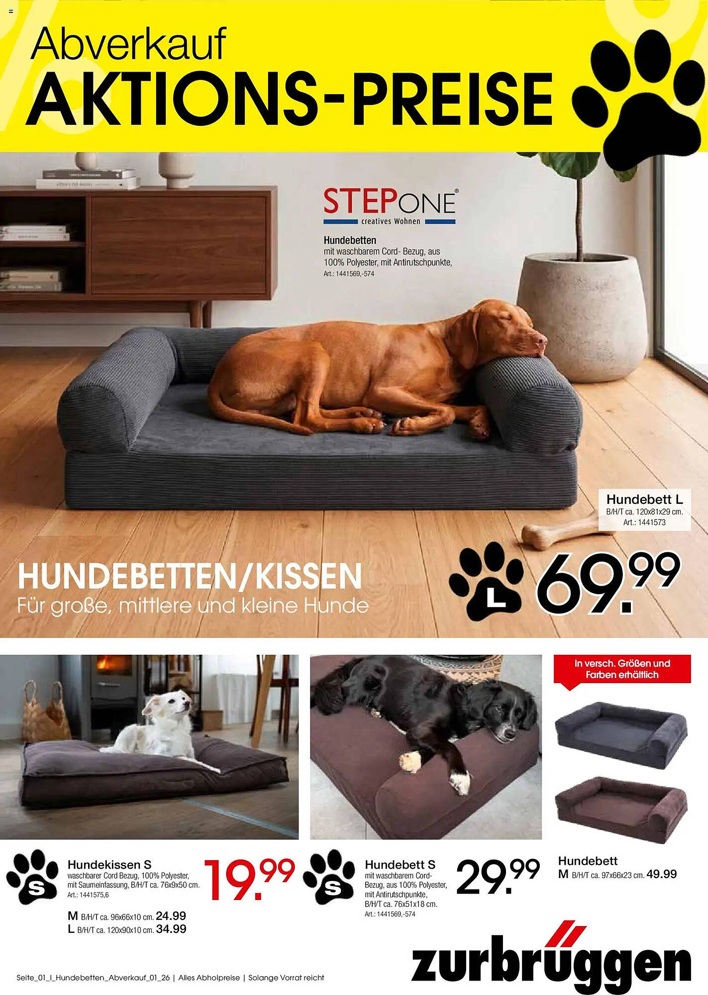 Zurbrüggen Prospekt - Pagina 1