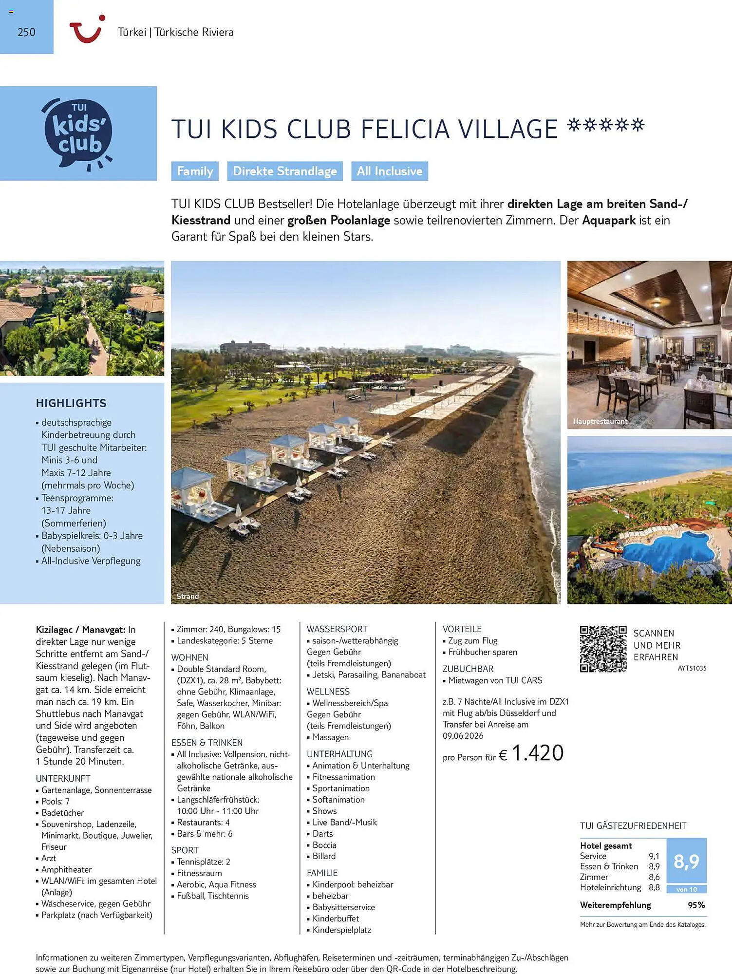 Aida Cruises Prospekt - Pagina 250
