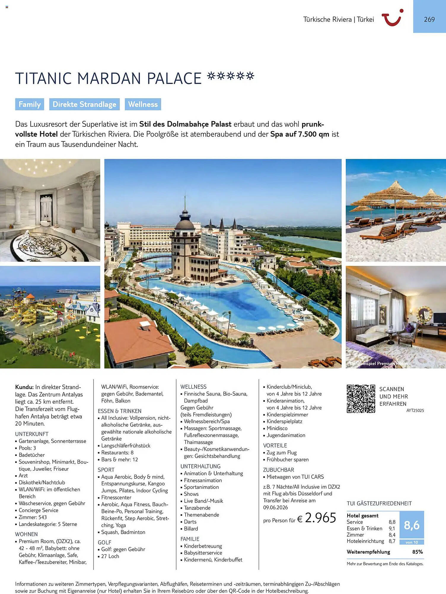 Aida Cruises Prospekt - Pagina 269