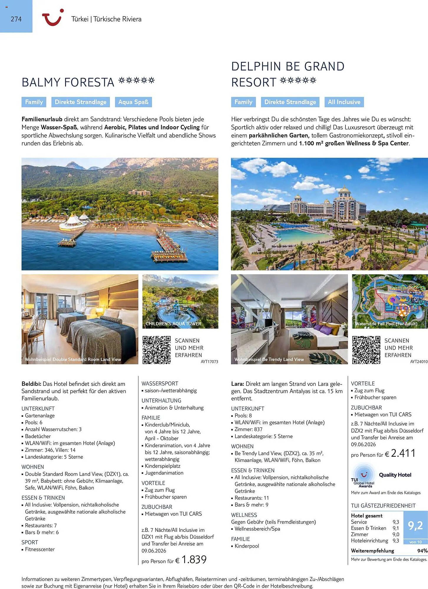 Aida Cruises Prospekt - Pagina 274