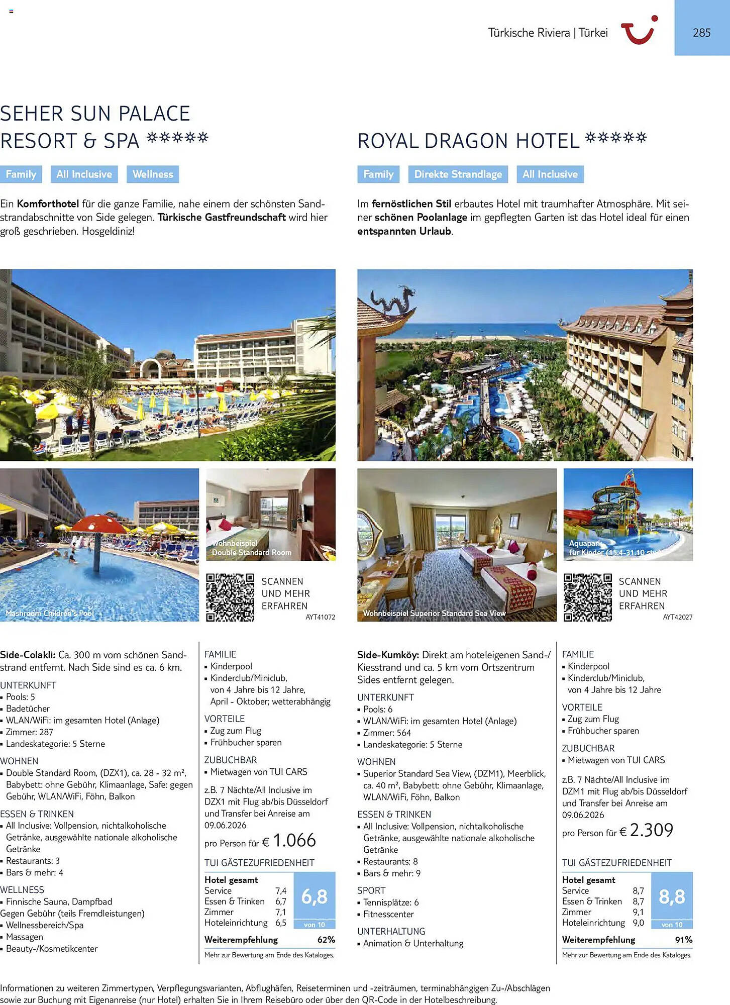 Aida Cruises Prospekt - Pagina 285