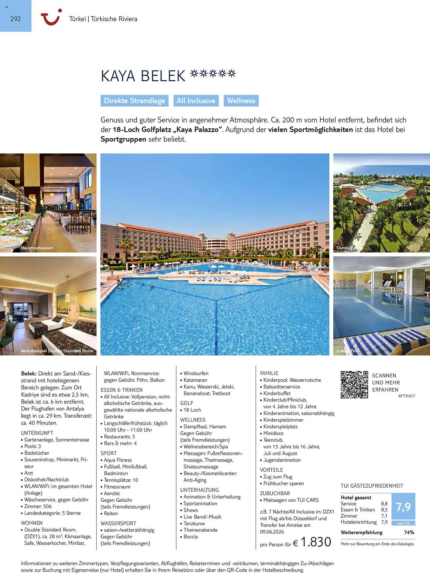 Aida Cruises Prospekt - Pagina 292