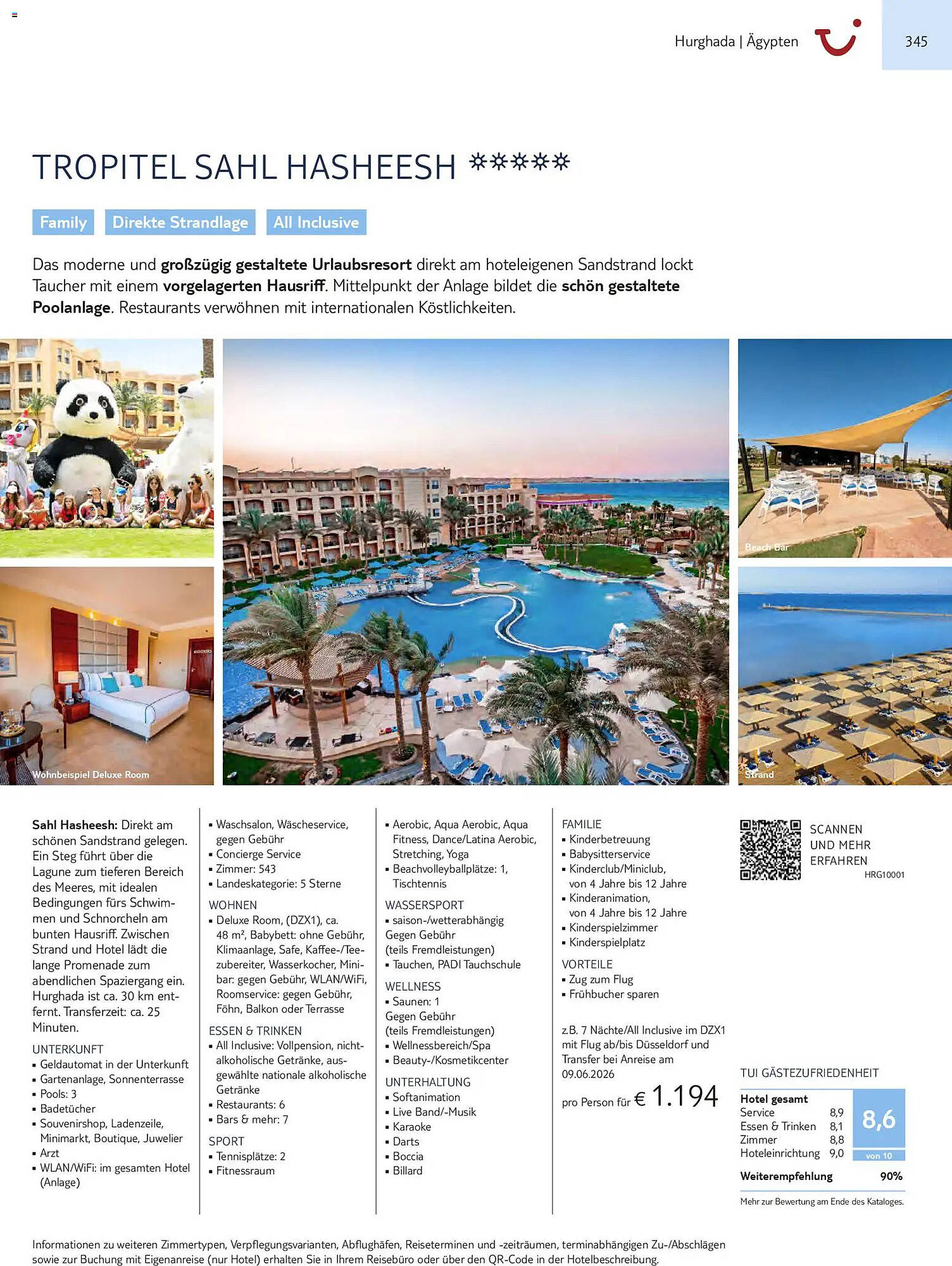 Aida Cruises Prospekt - Pagina 345