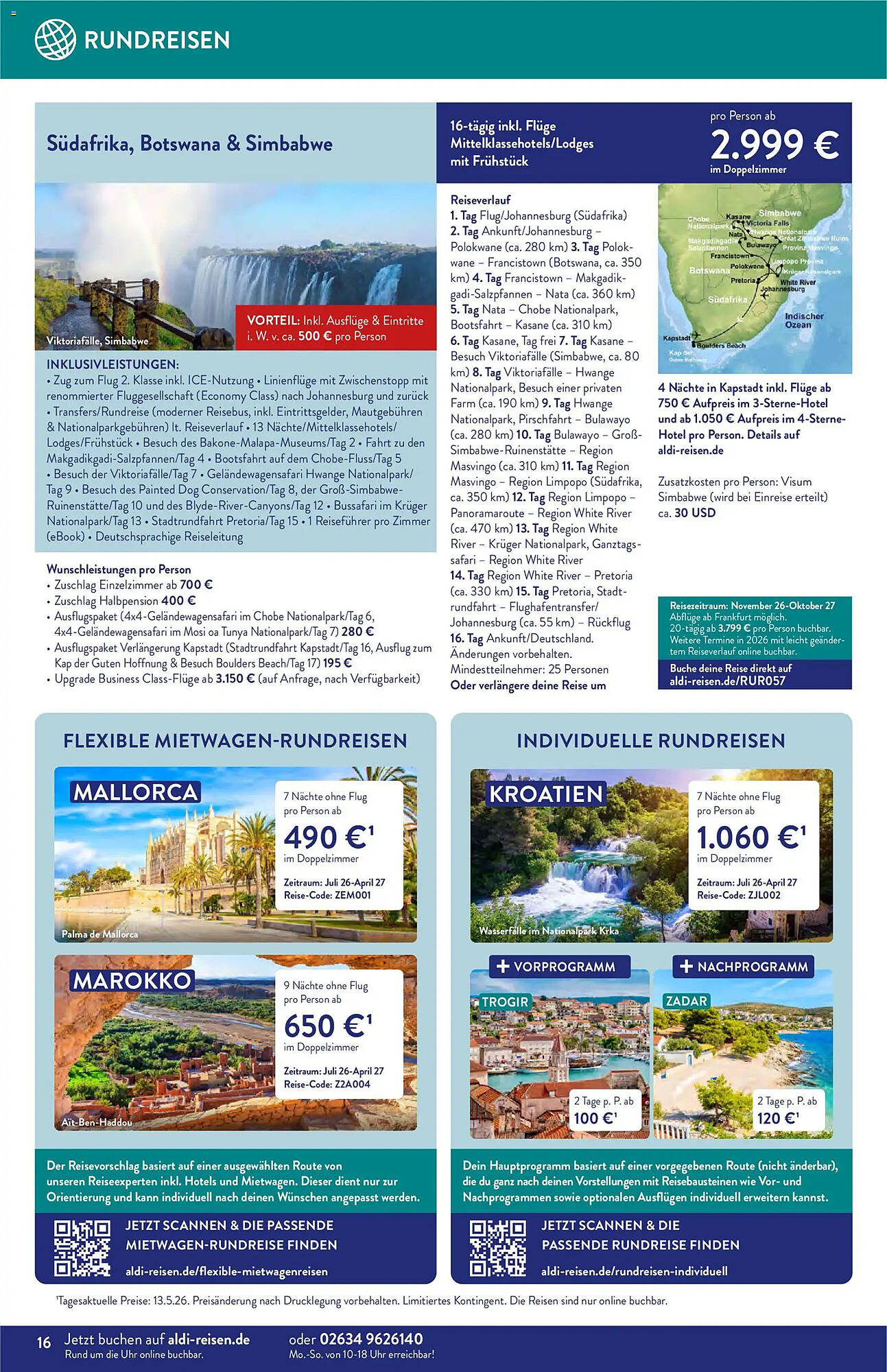 Aldi Nord Reisen Prospekt - Pagina 16
