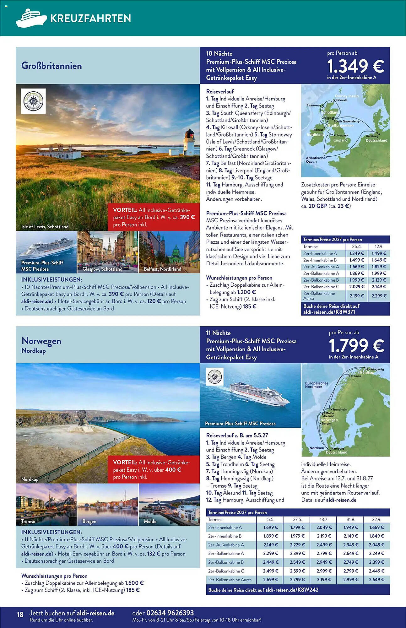 Aldi Nord Reisen Prospekt - Pagina 18
