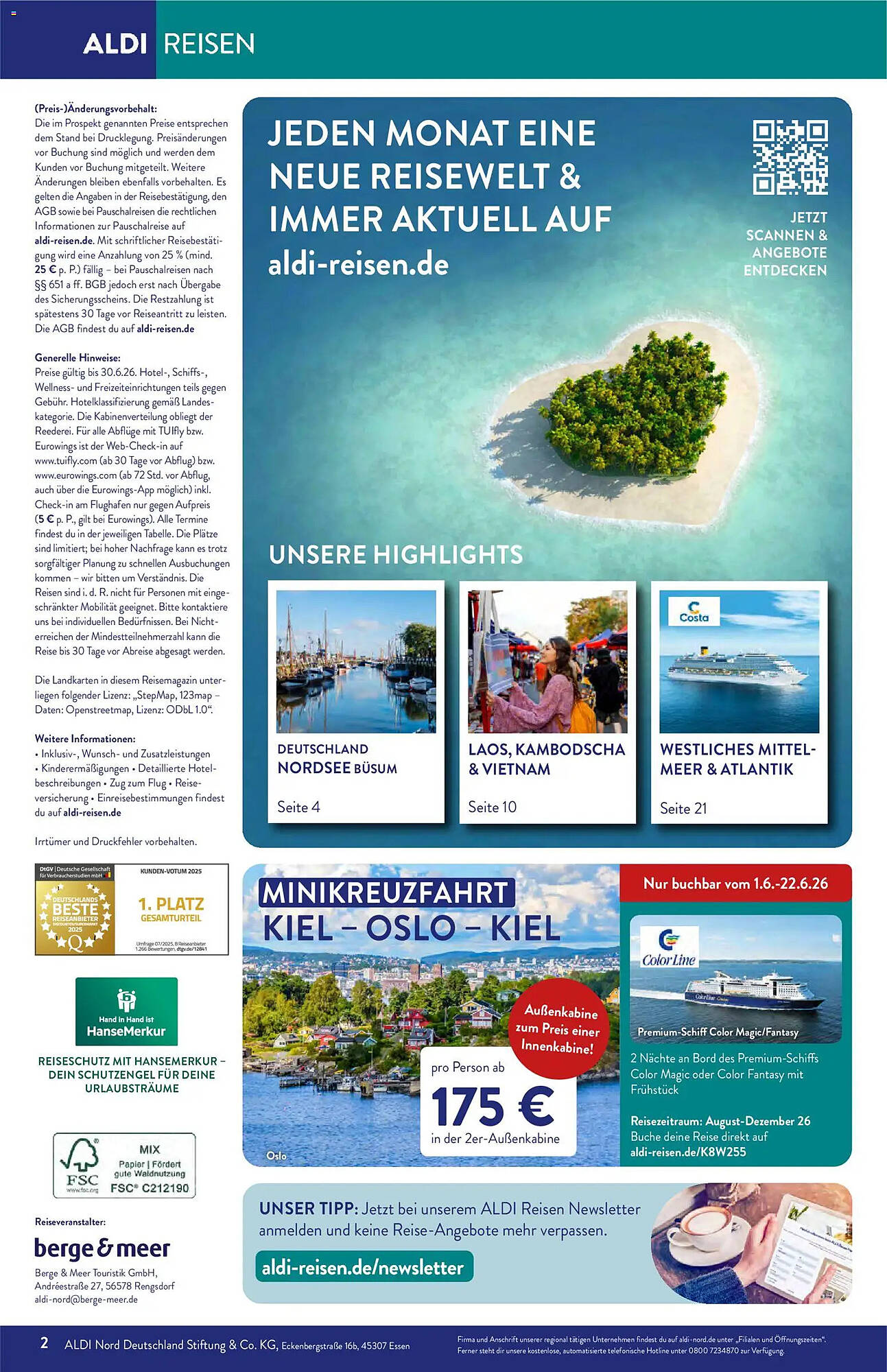 Aldi Nord Reisen Prospekt - Pagina 2