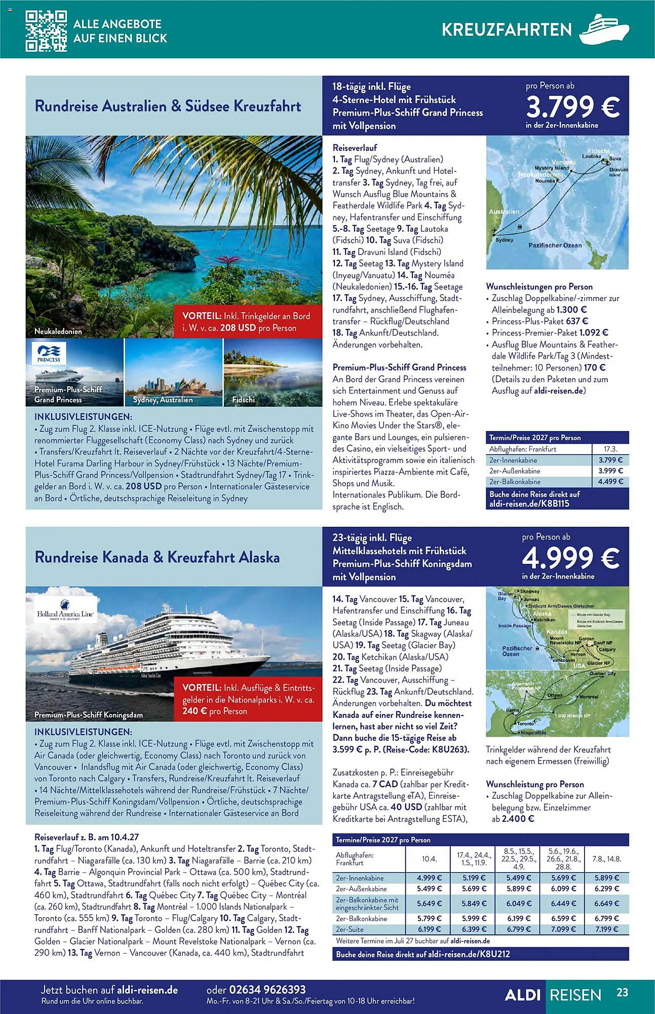 Aldi Nord Reisen Prospekt - Pagina 23
