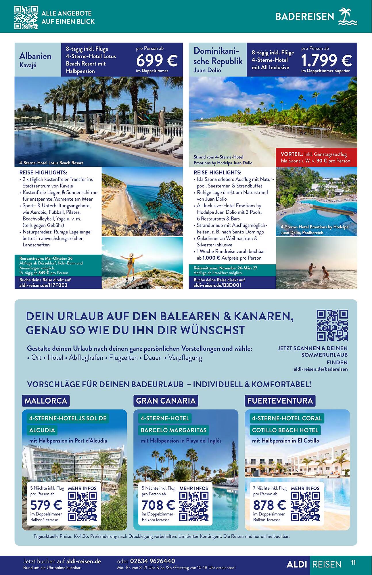 Aldi Nord Reisen Prospekt - Pagina 11