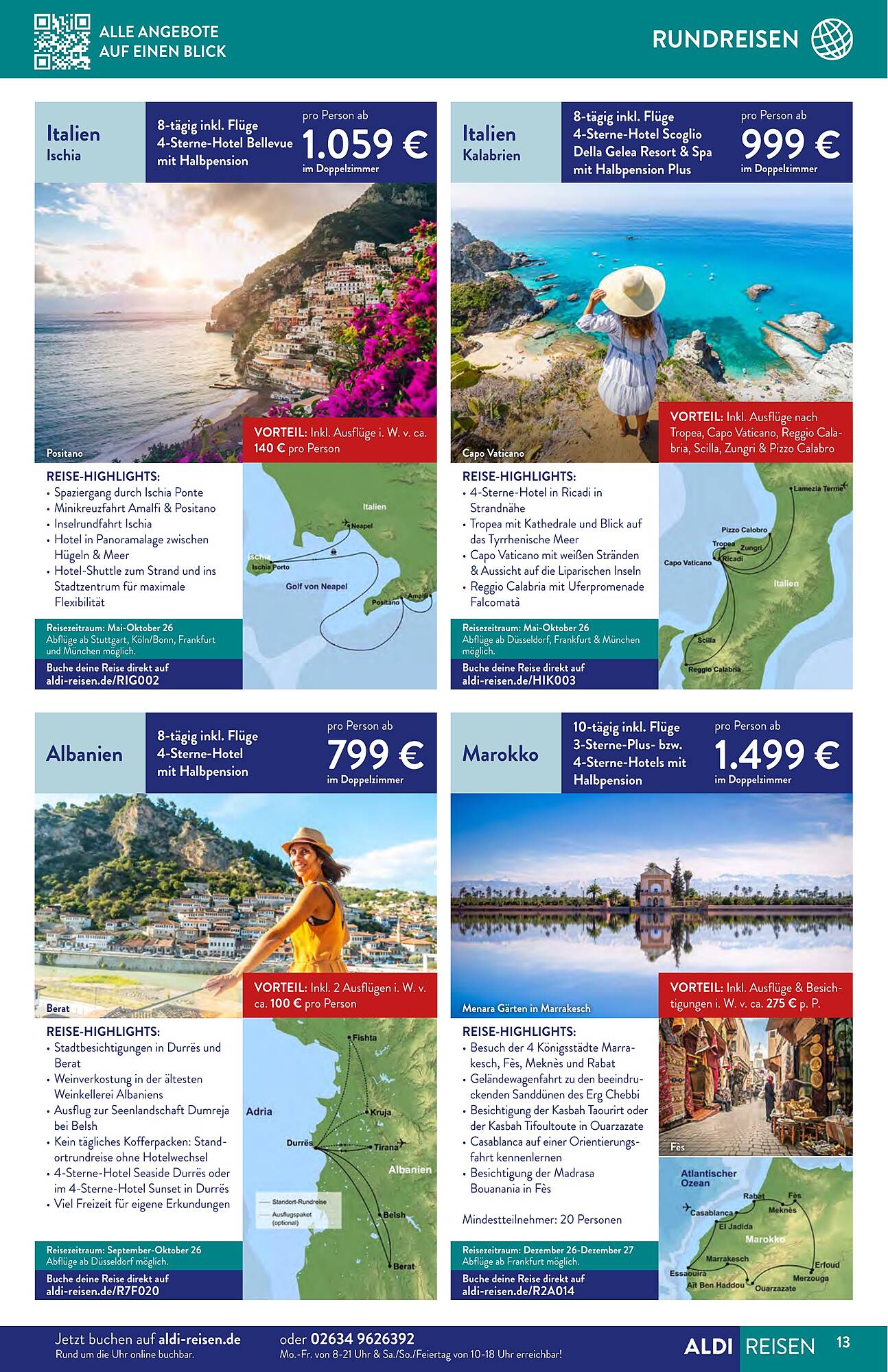 Aldi Nord Reisen Prospekt - Pagina 13