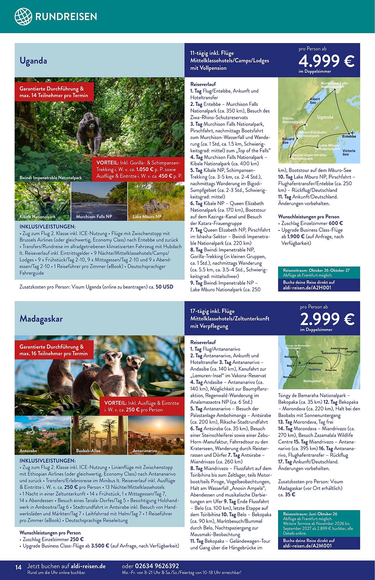 Aldi Nord Reisen Prospekt - Pagina 14