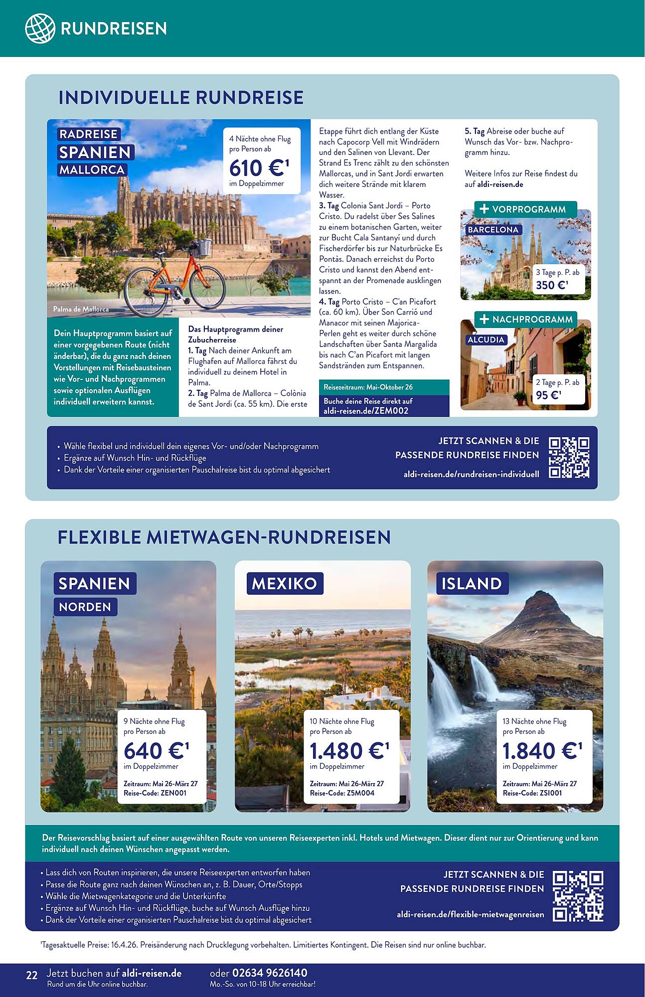 Aldi Nord Reisen Prospekt - Pagina 22
