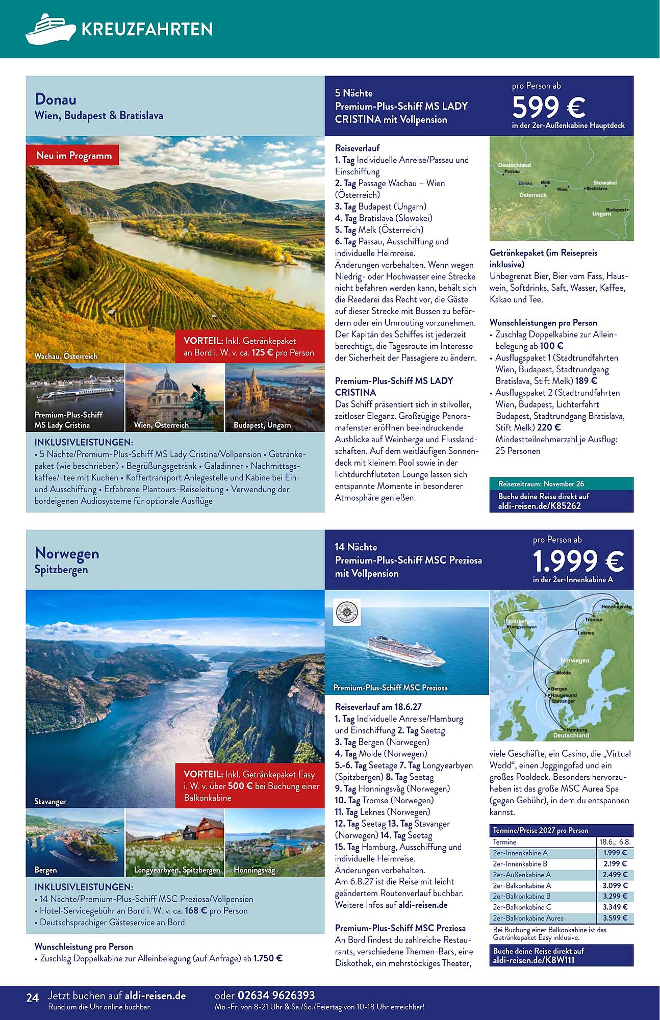 Aldi Nord Reisen Prospekt - Pagina 24