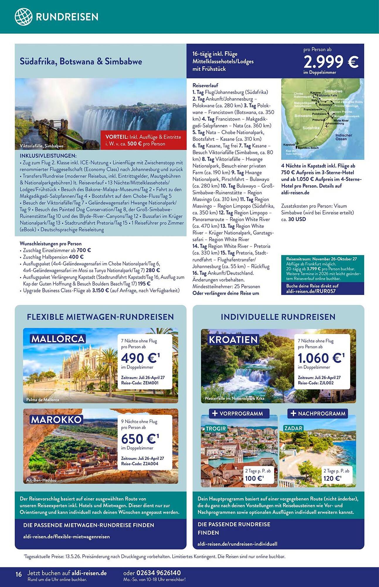 Aldi Süd Reisen Prospekt - Pagina 16