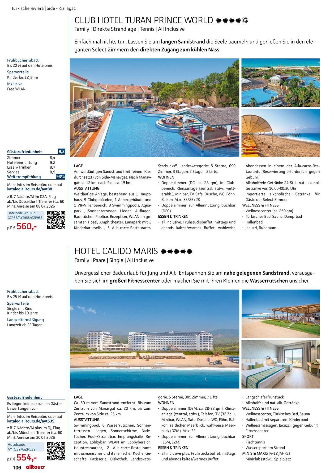 alltours Reisecenter Prospekt - Pagina 106