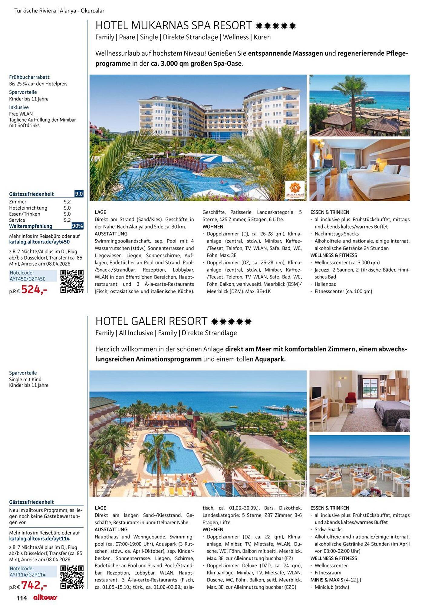 alltours Reisecenter Prospekt - Pagina 114