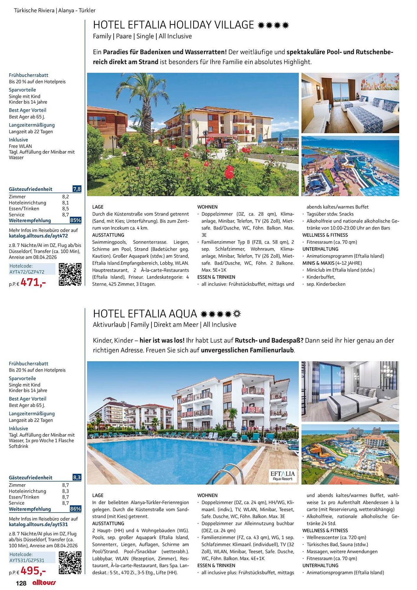 alltours Reisecenter Prospekt - Pagina 128