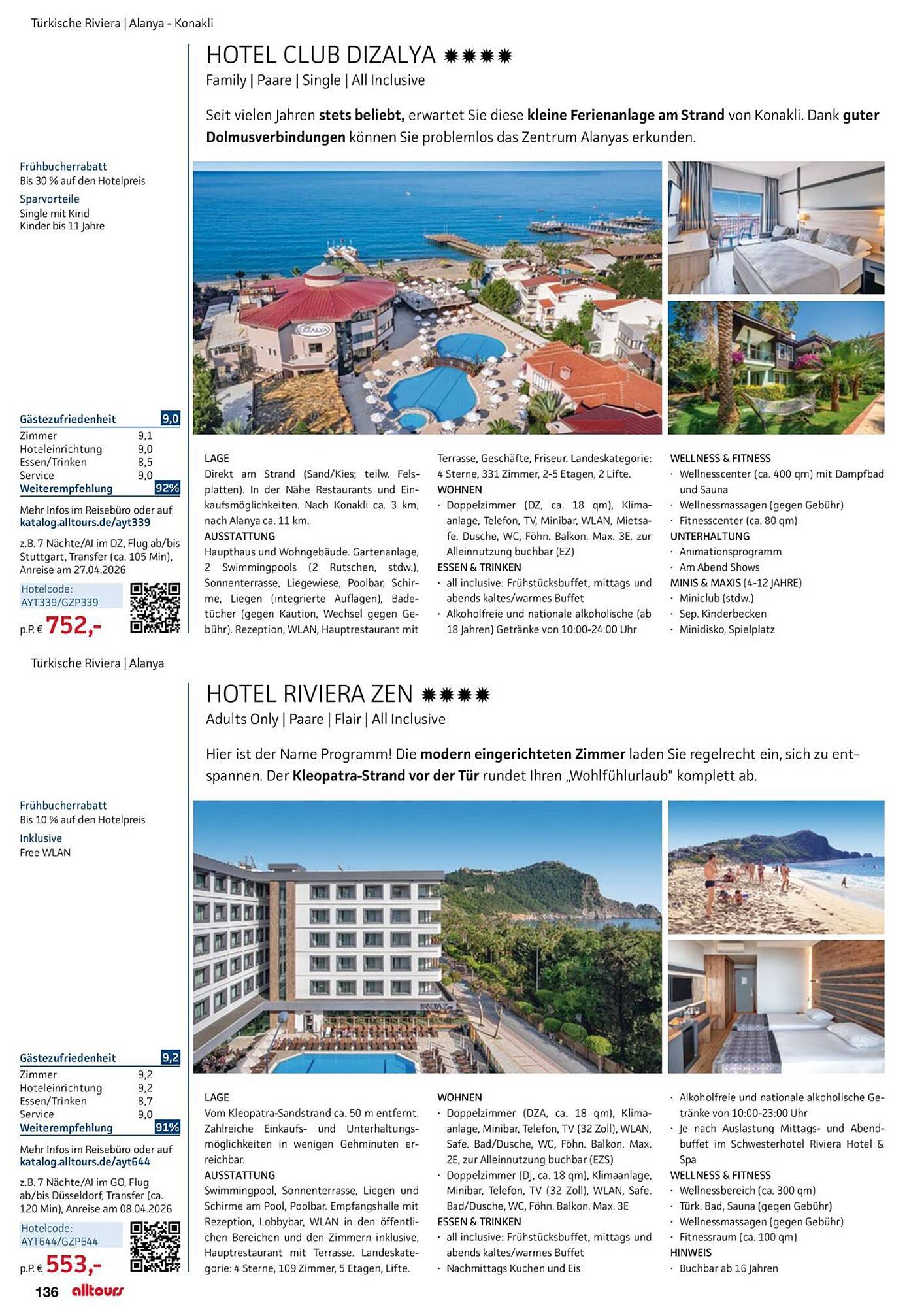 alltours Reisecenter Prospekt - Pagina 136