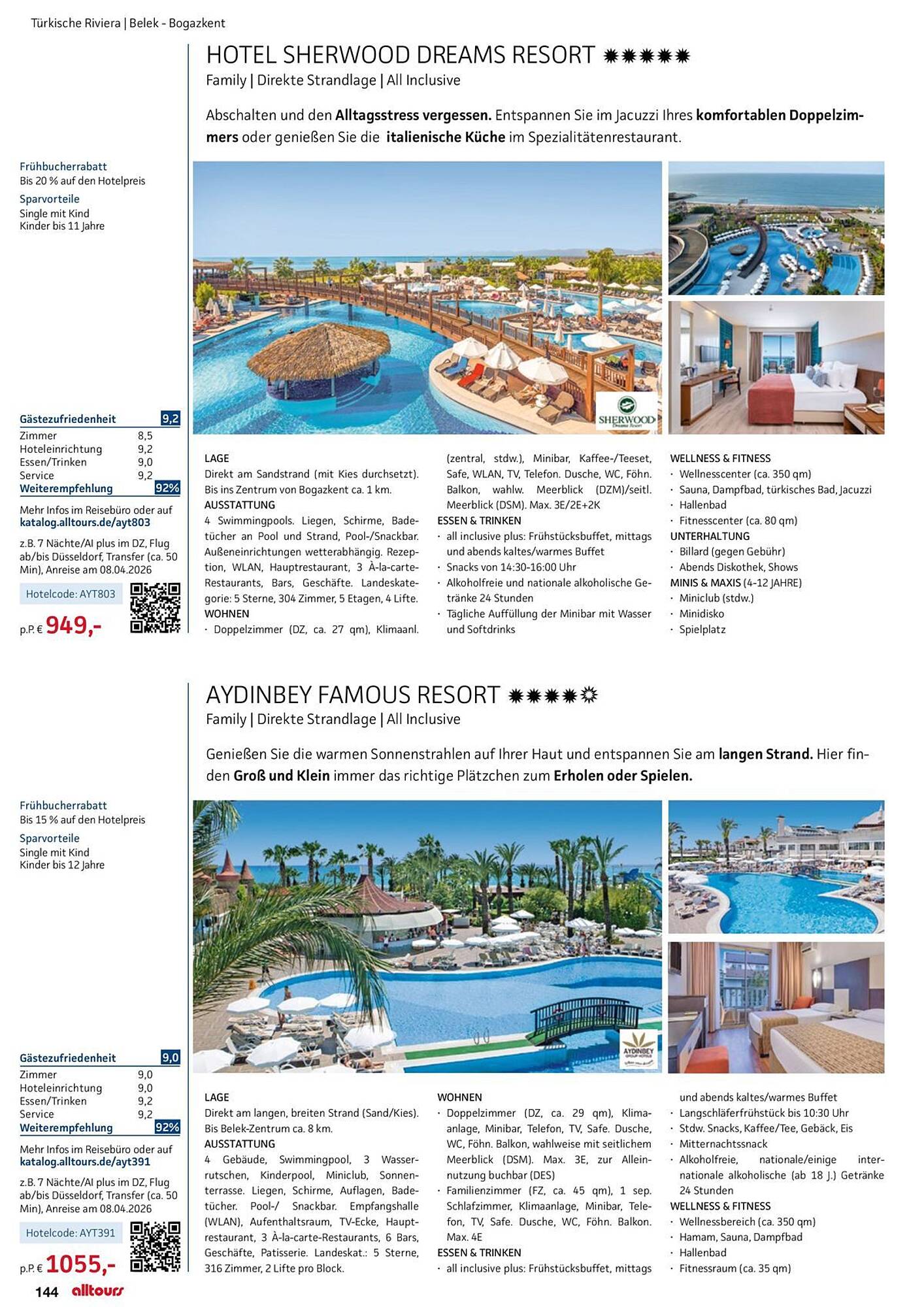 alltours Reisecenter Prospekt - Pagina 144