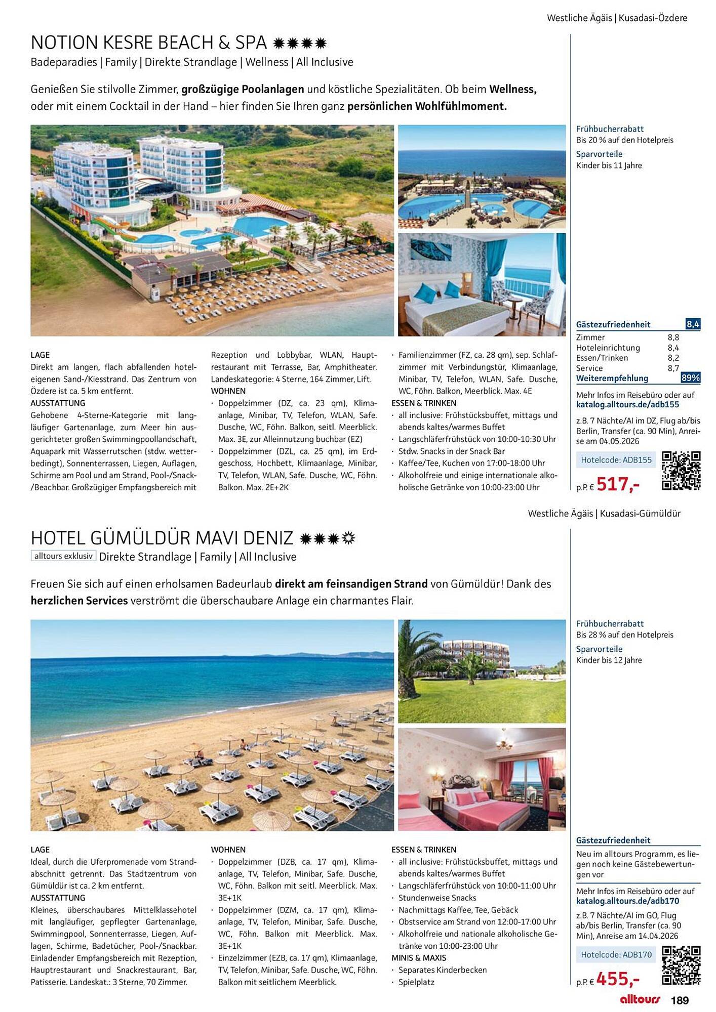 alltours Reisecenter Prospekt - Pagina 189