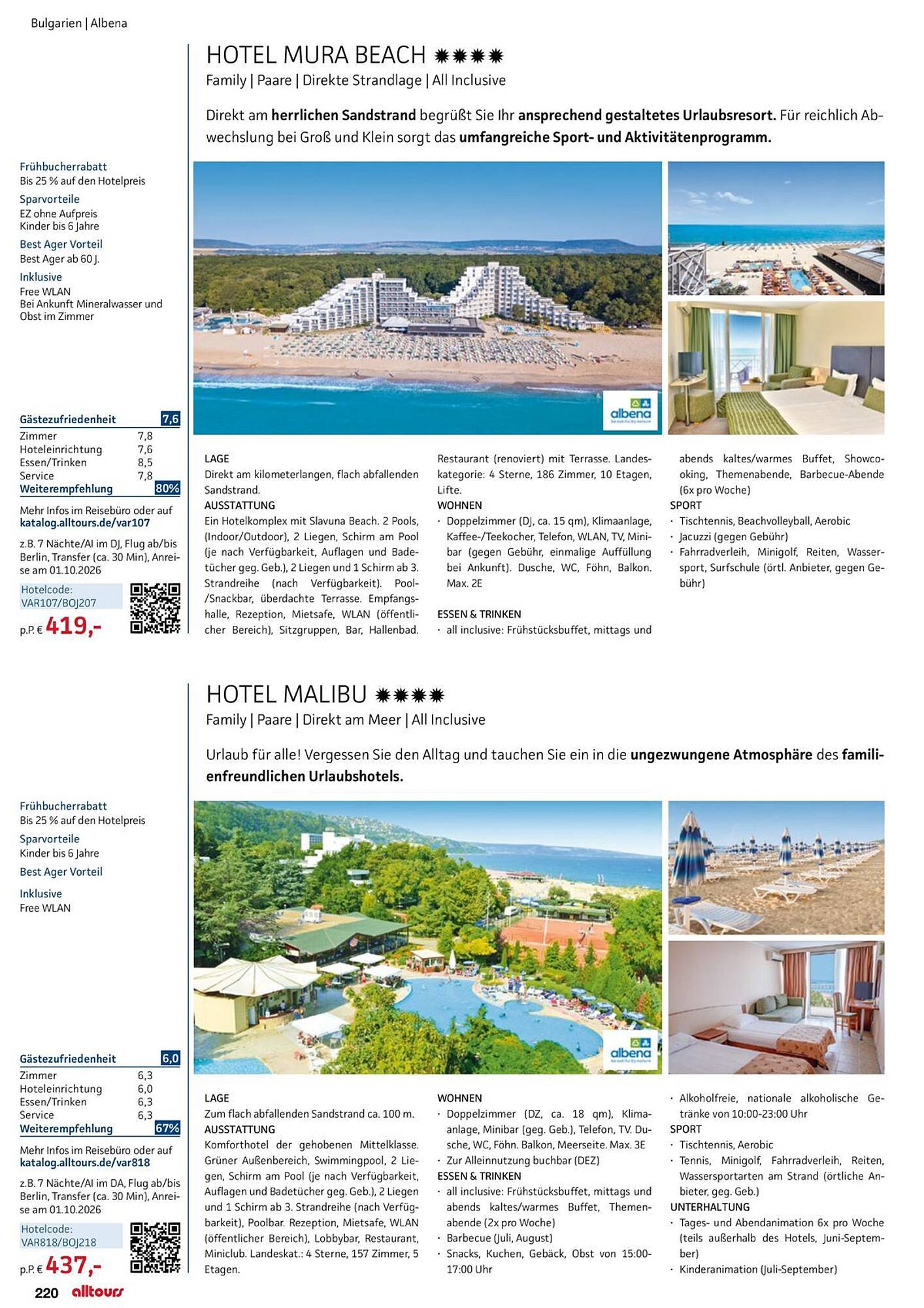 alltours Reisecenter Prospekt - Pagina 220