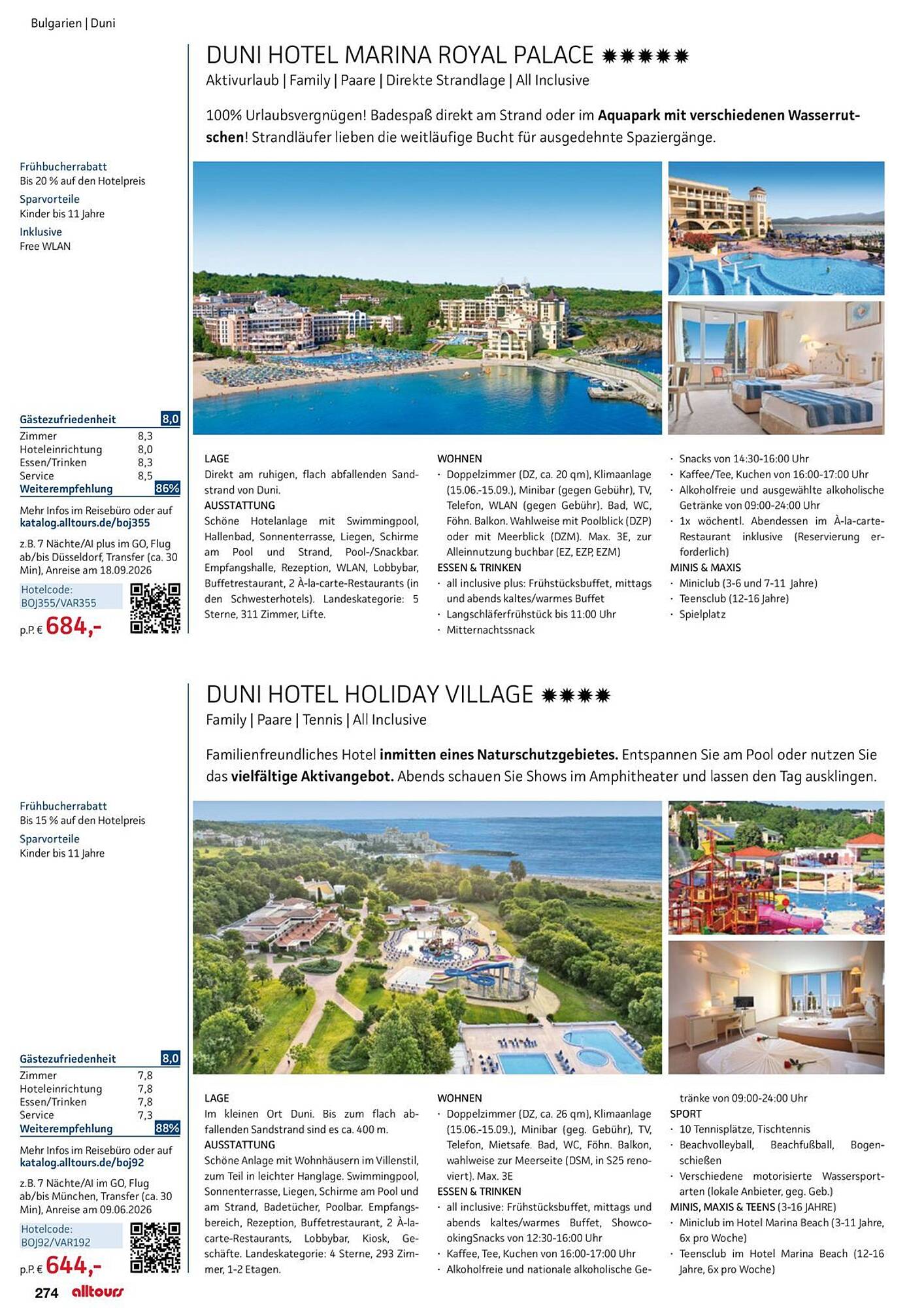 alltours Reisecenter Prospekt - Pagina 274