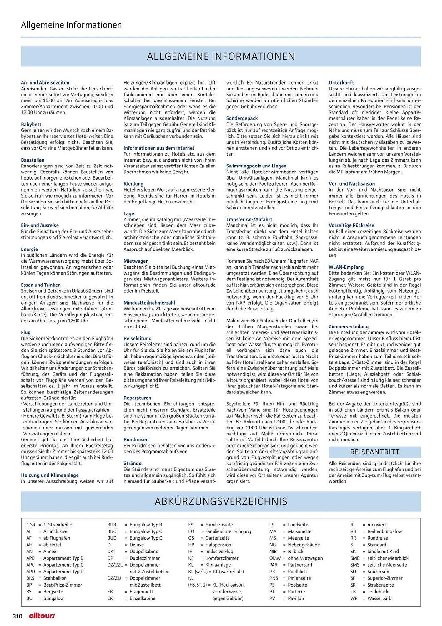 alltours Reisecenter Prospekt - Pagina 310