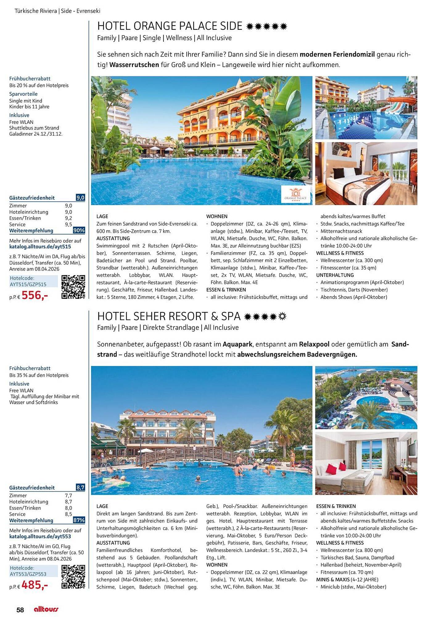 alltours Reisecenter Prospekt - Pagina 58