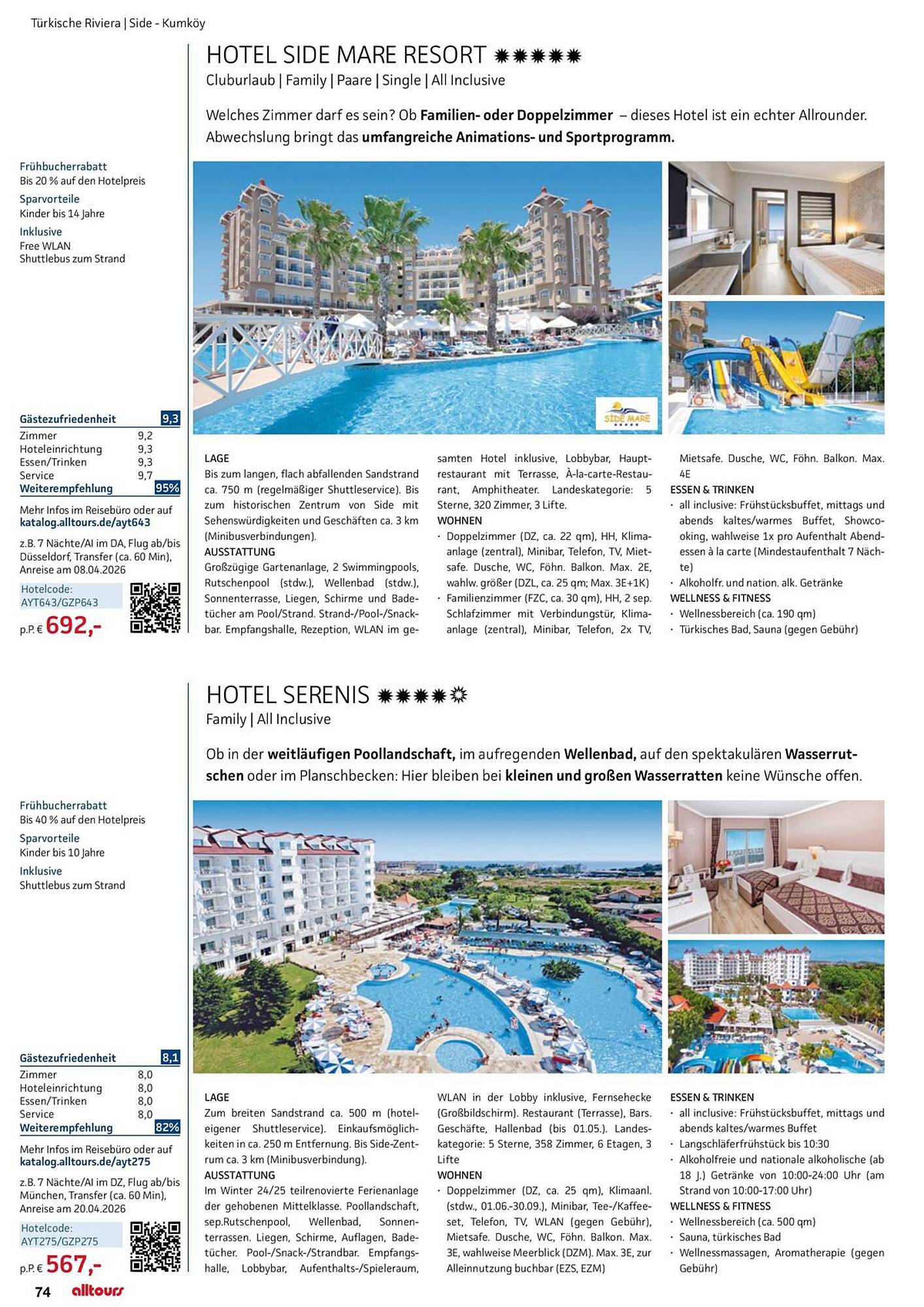 alltours Reisecenter Prospekt - Pagina 74