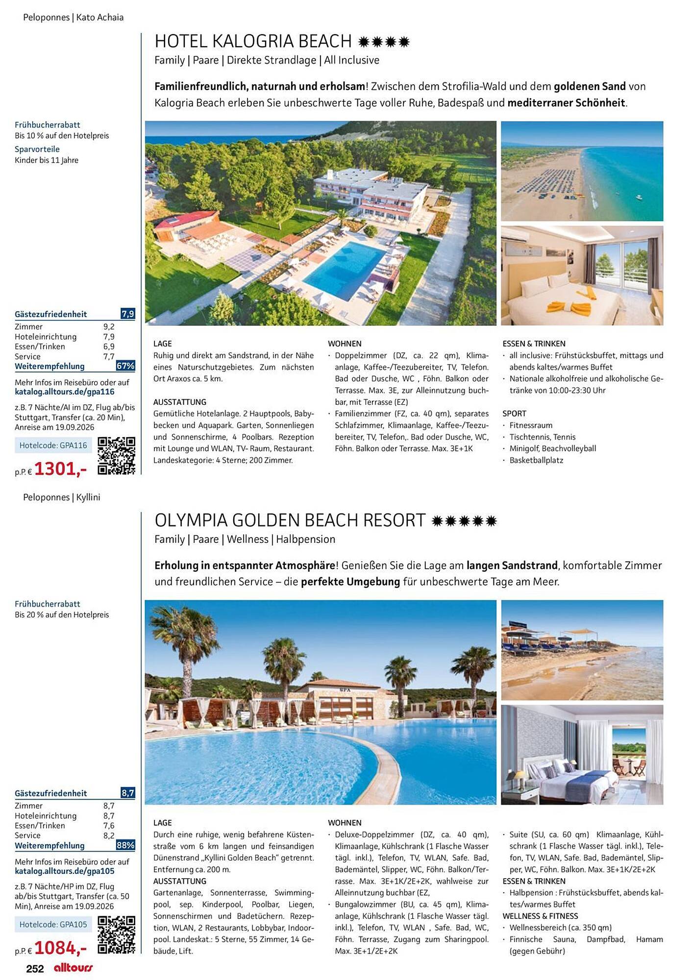 alltours Reisecenter Prospekt - Pagina 256