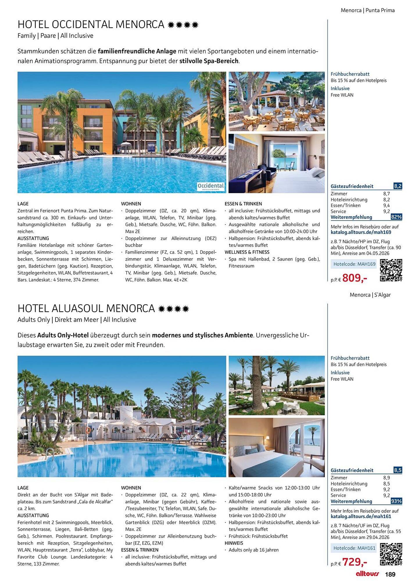 alltours Reisecenter Prospekt - Pagina 189