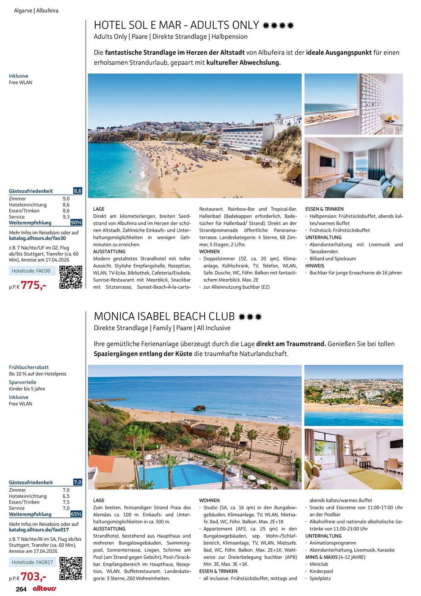 alltours Reisecenter Prospekt - Pagina 264