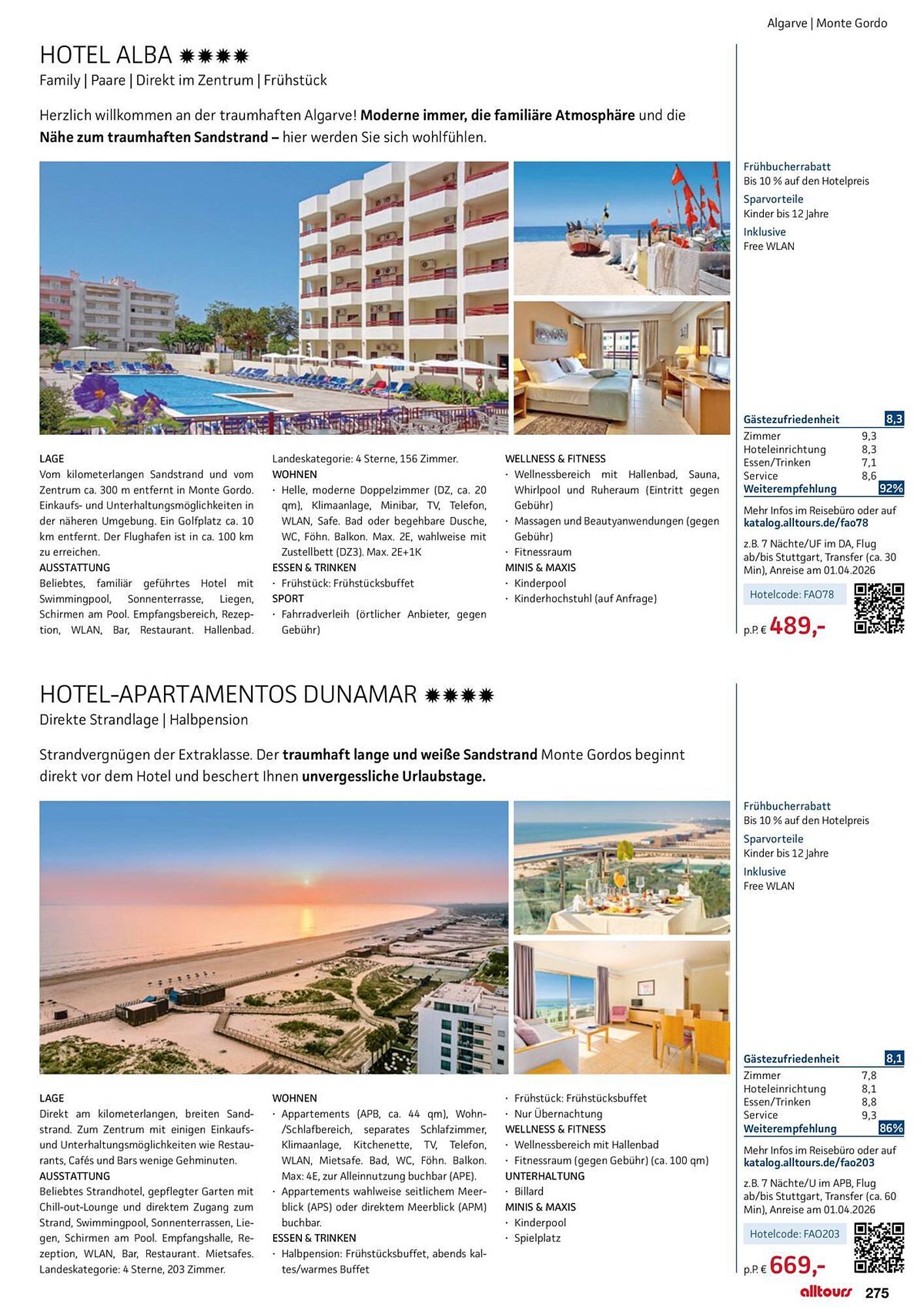 alltours Reisecenter Prospekt - Pagina 275
