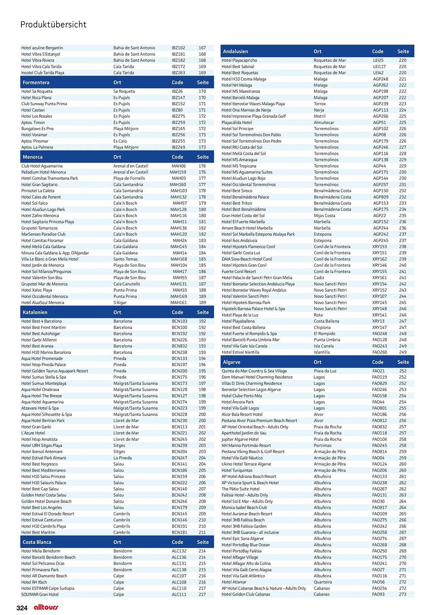 alltours Reisecenter Prospekt - Pagina 324