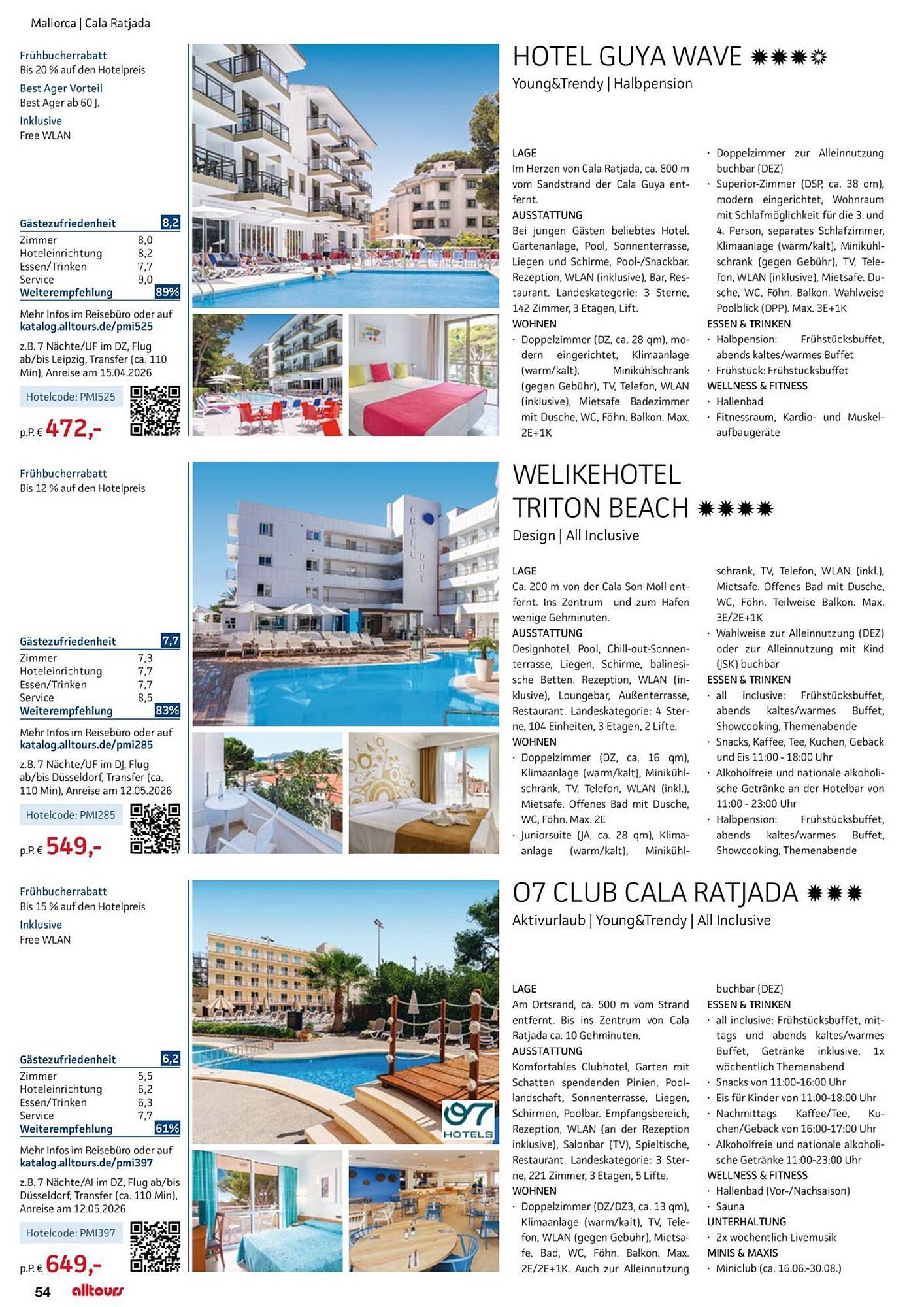 alltours Reisecenter Prospekt - Pagina 54