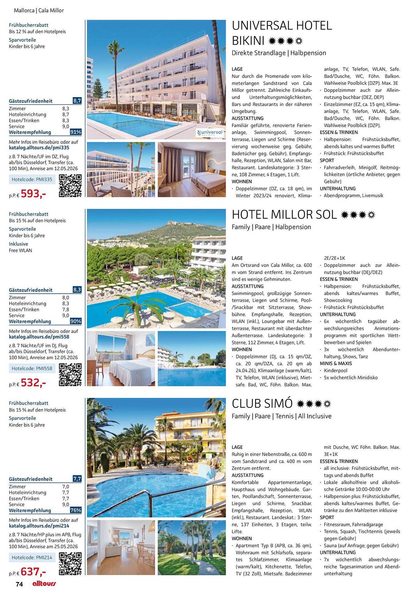 alltours Reisecenter Prospekt - Pagina 74
