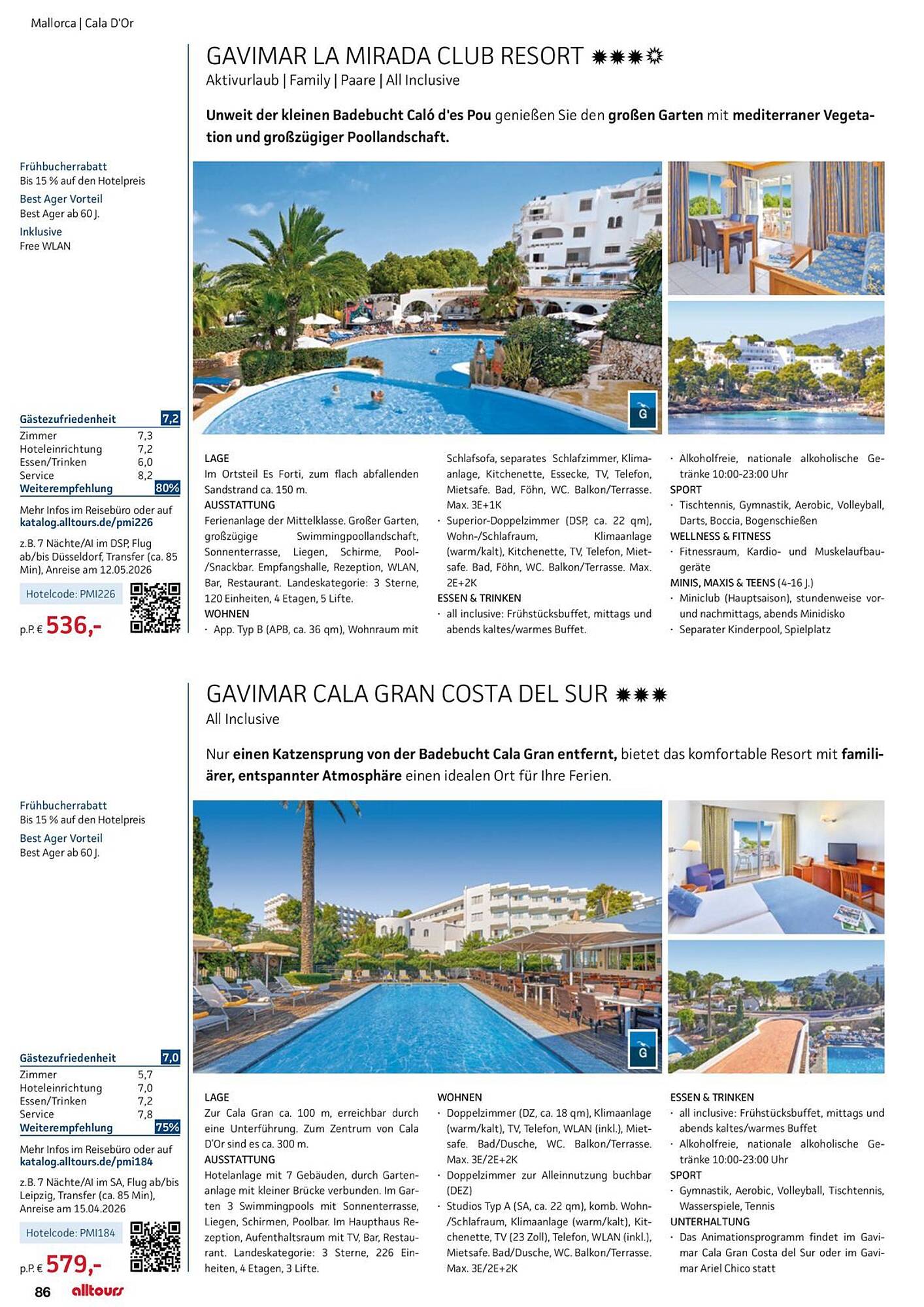 alltours Reisecenter Prospekt - Pagina 86