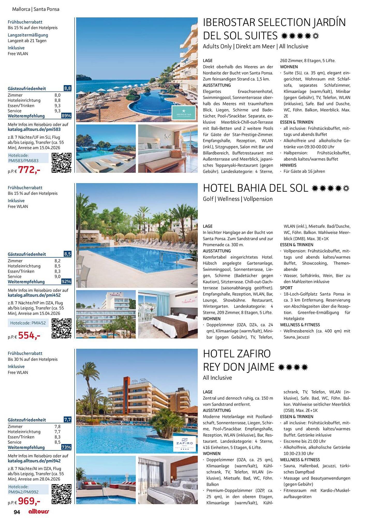 alltours Reisecenter Prospekt - Pagina 94