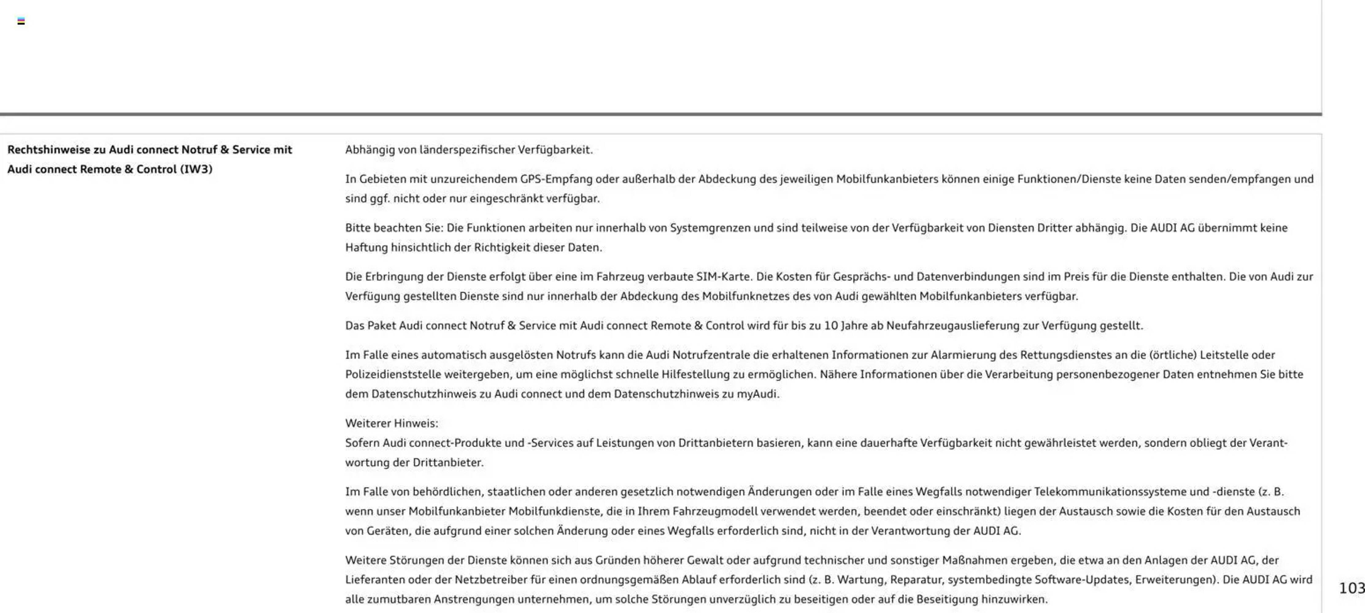 Audi Prospekt - Pagina 103
