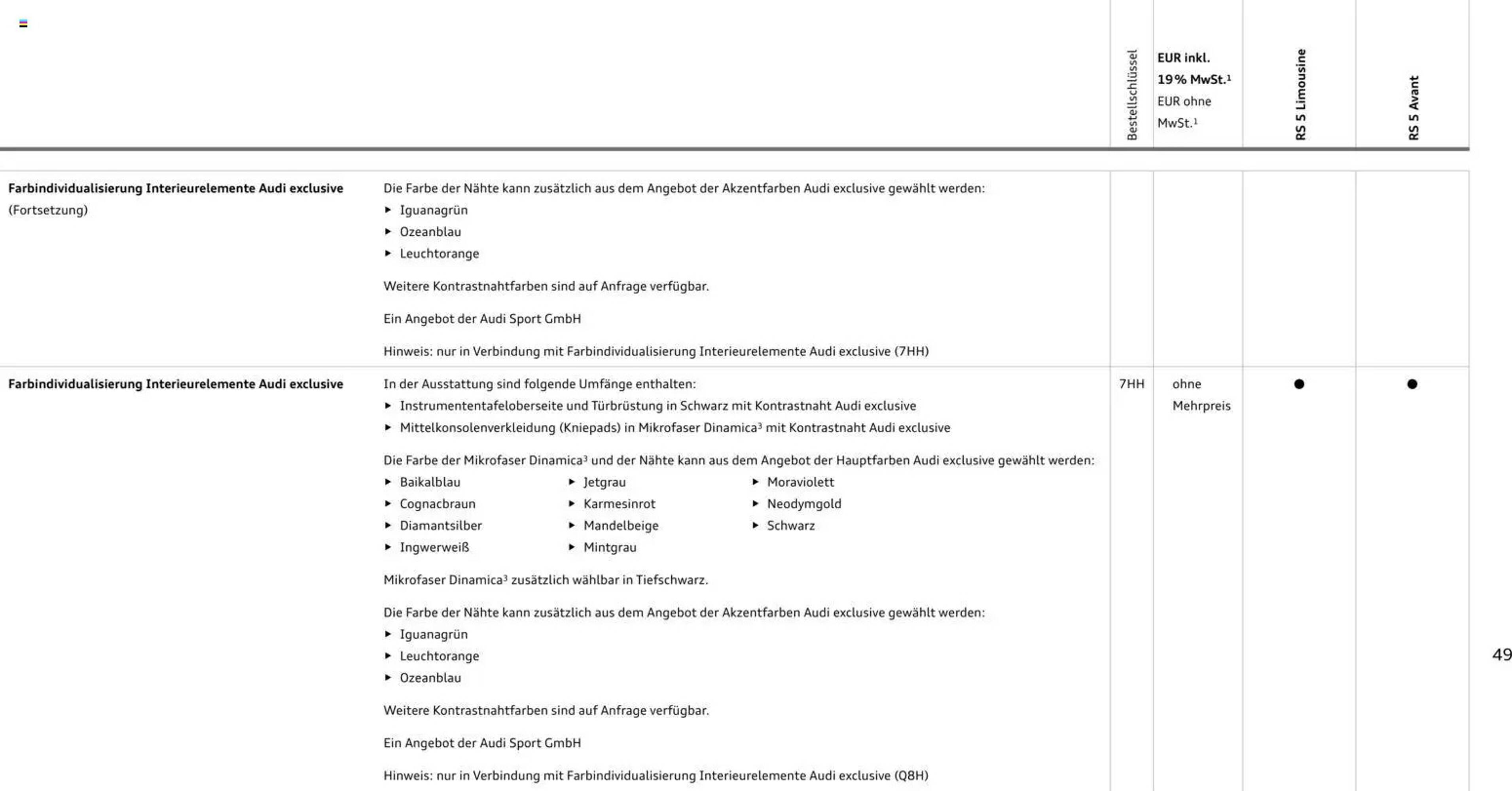 Audi Prospekt - Pagina 49