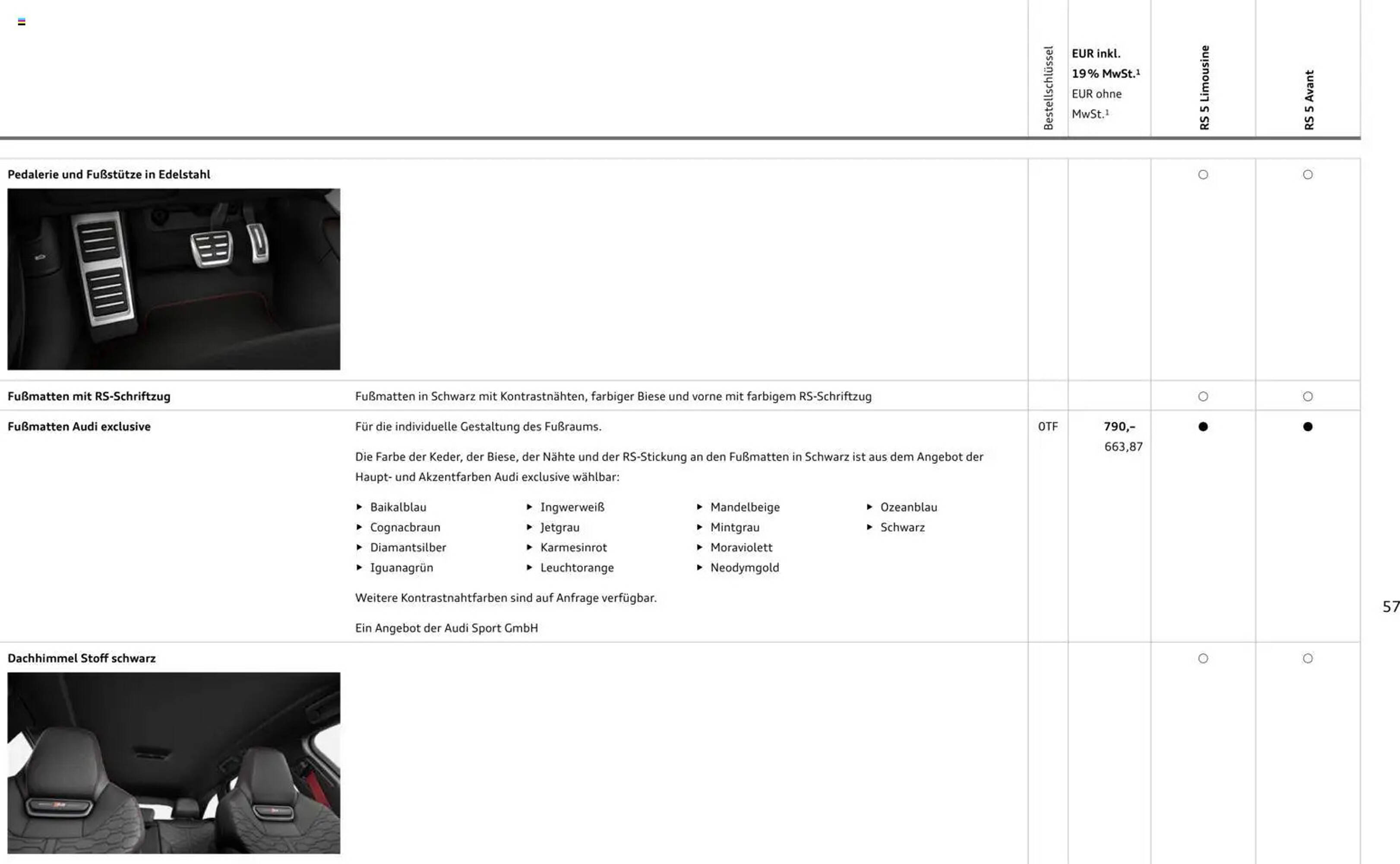 Audi Prospekt - Pagina 57