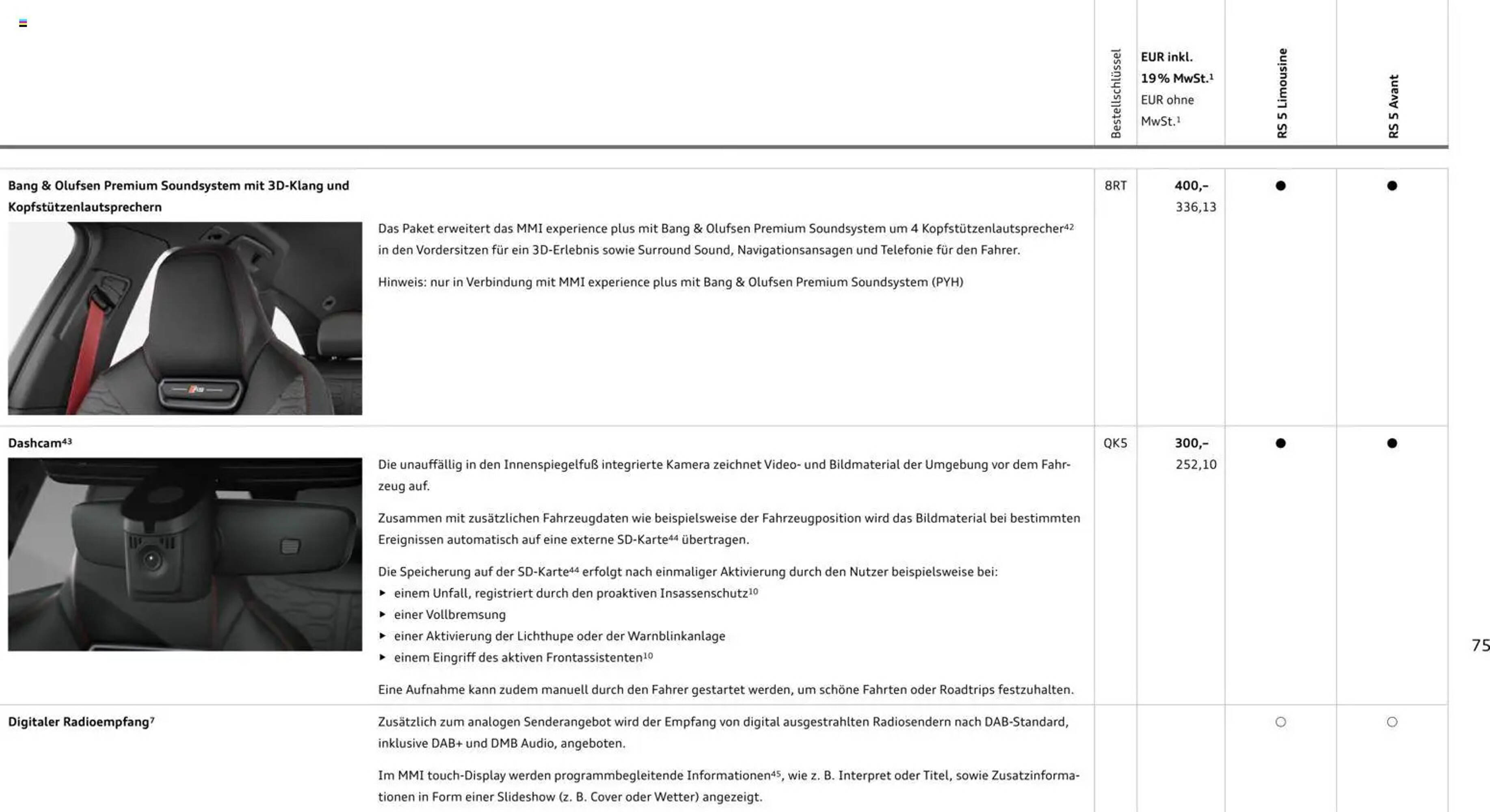 Audi Prospekt - Pagina 75