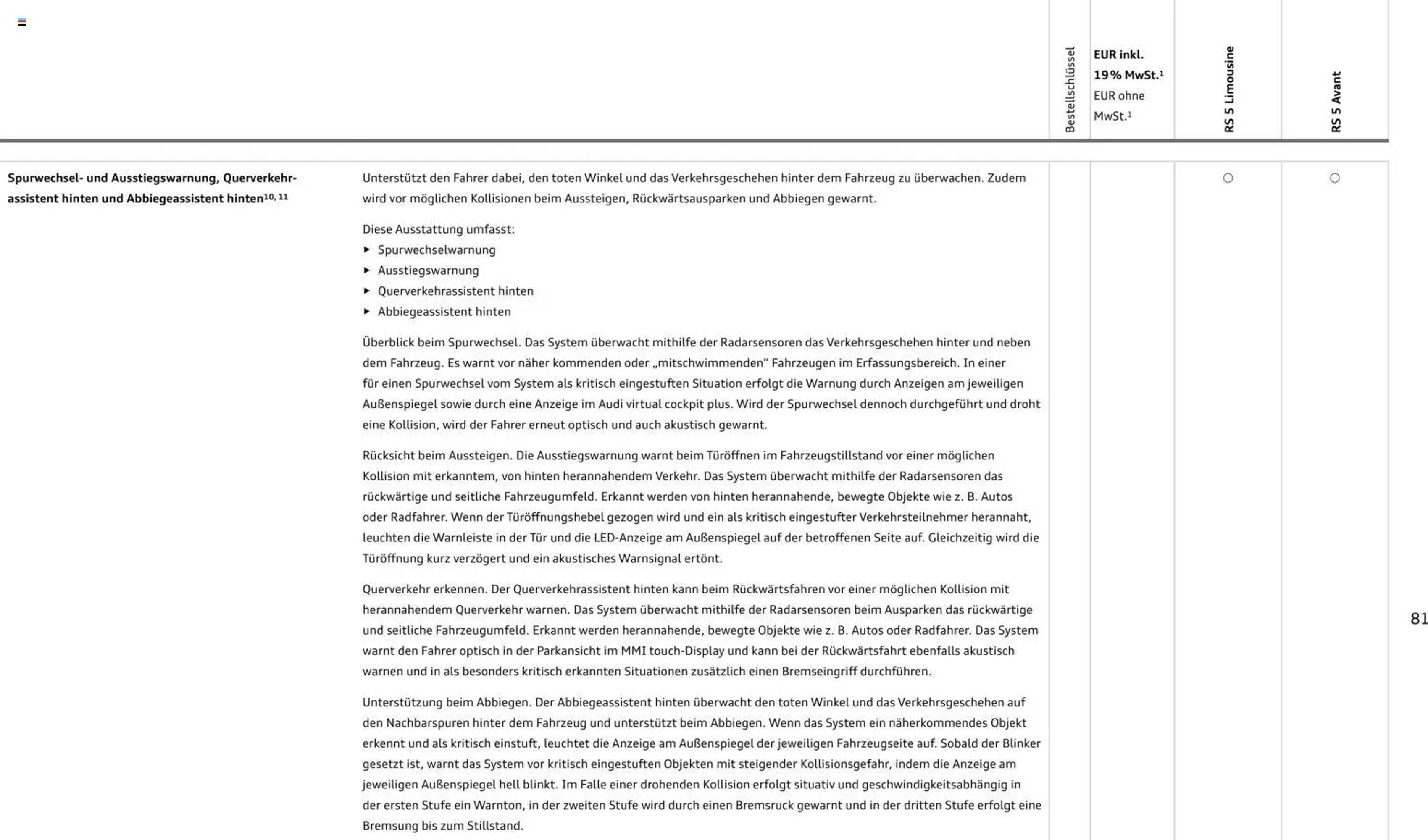 Audi Prospekt - Pagina 81