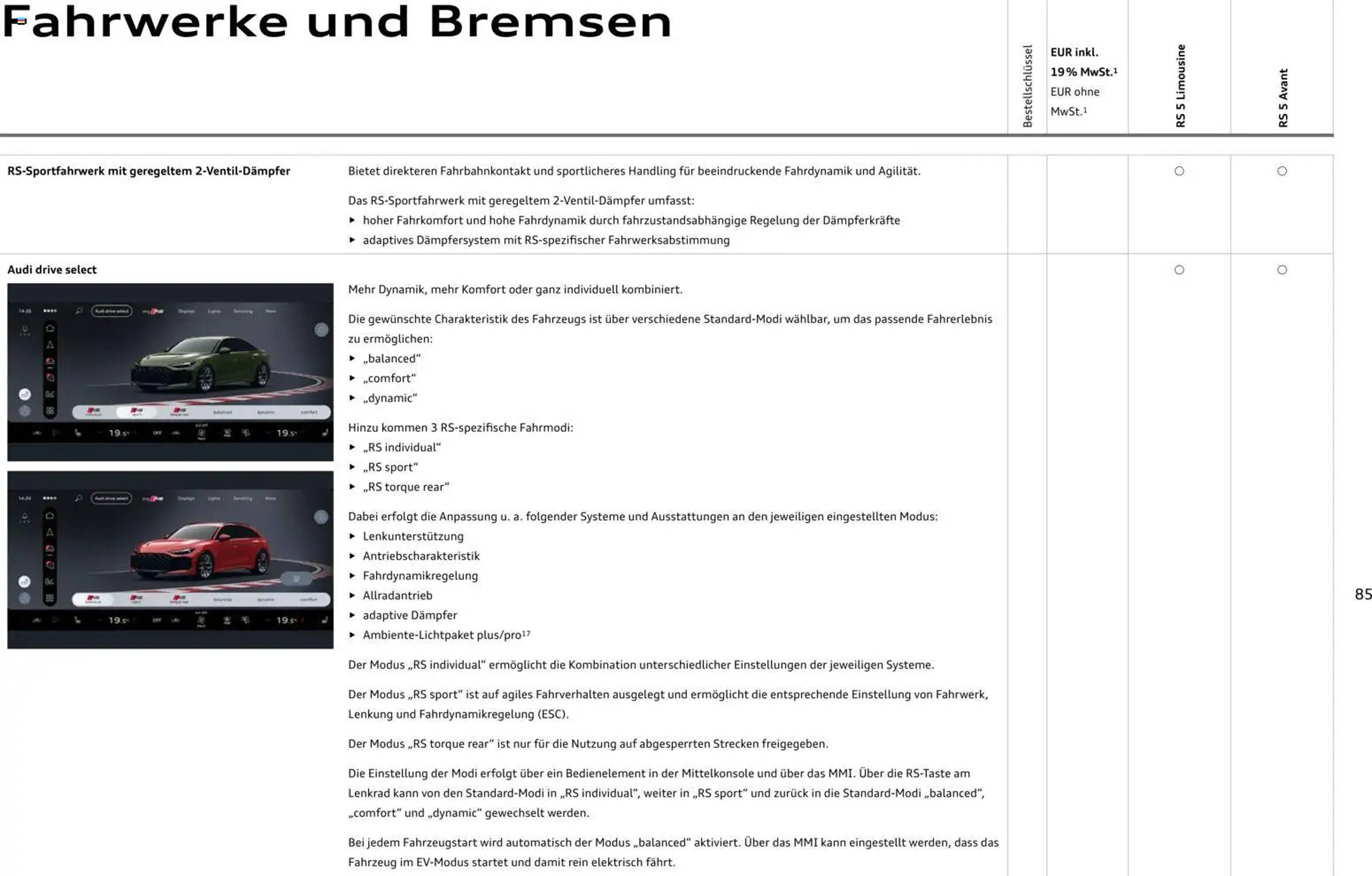 Audi Prospekt - Pagina 85