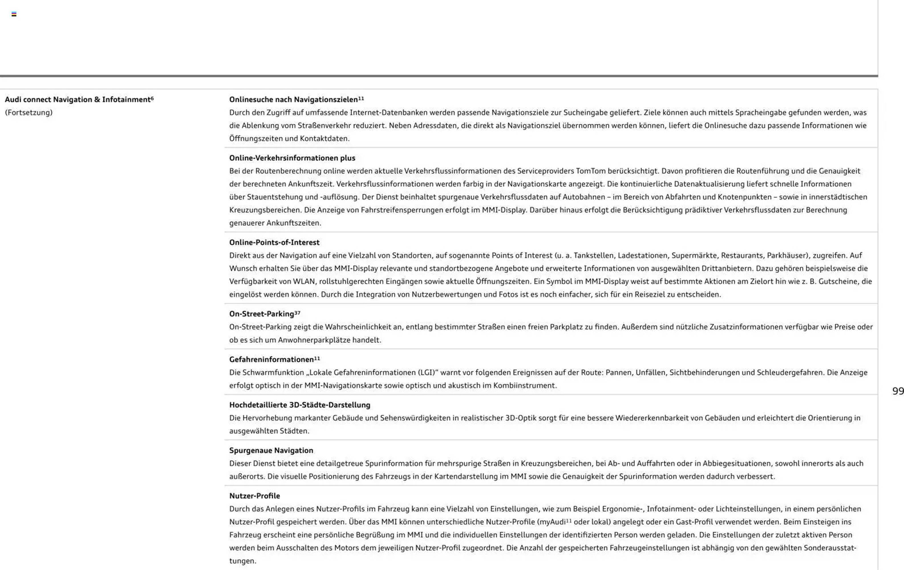 Audi Prospekt - Pagina 99