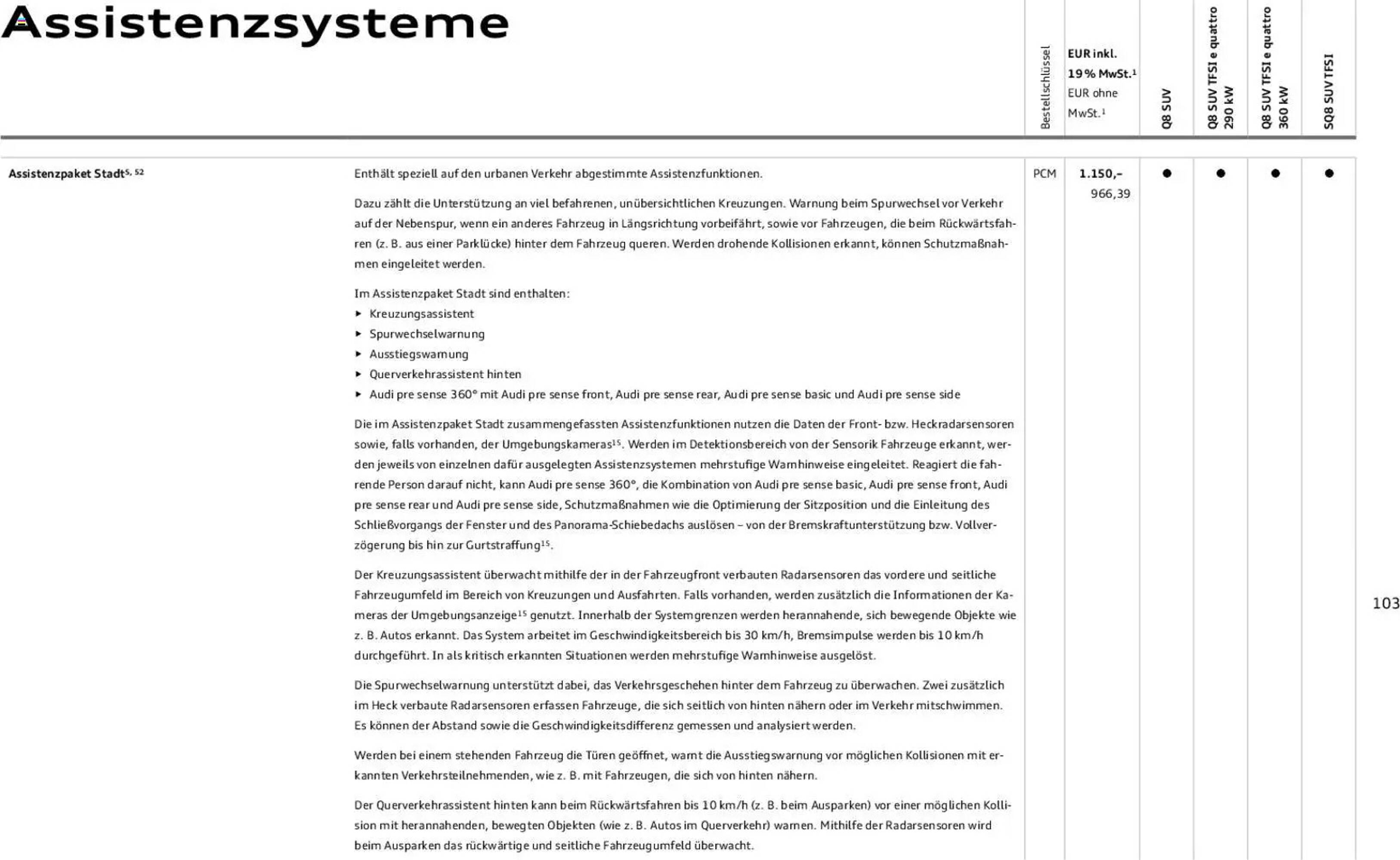 Audi Prospekt - Pagina 103