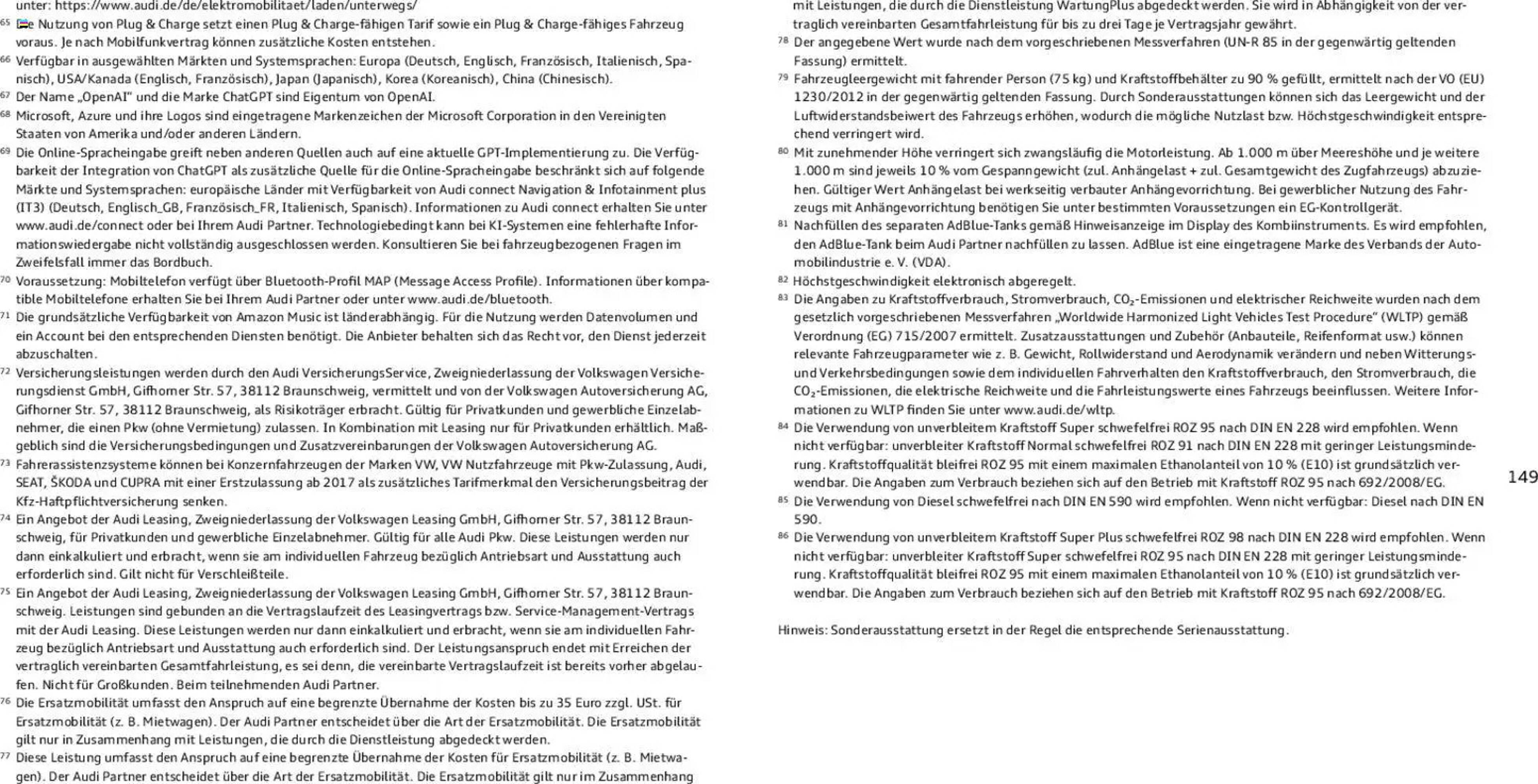 Audi Prospekt - Pagina 149