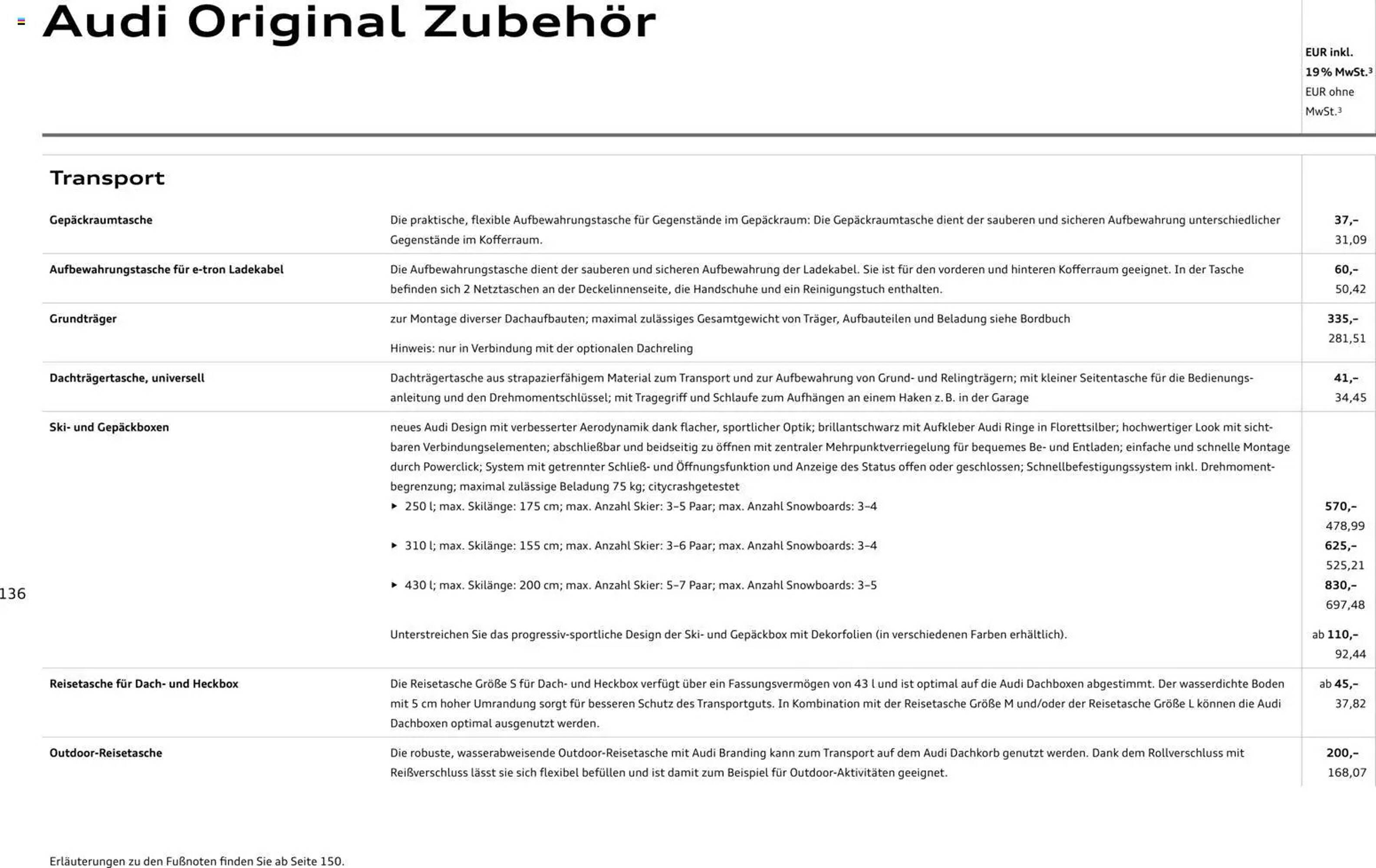 Audi Prospekt - Pagina 136